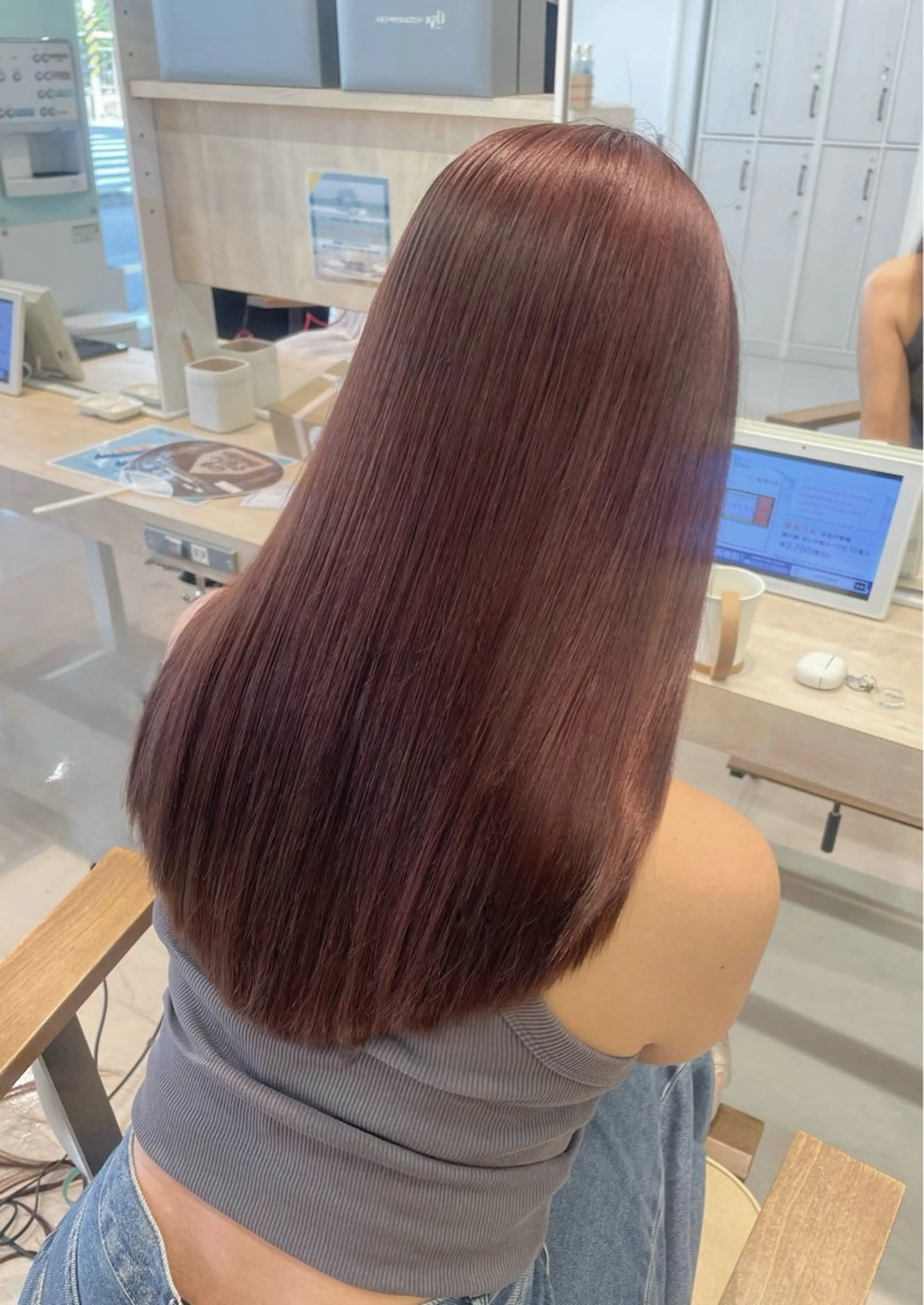 ロング カラー カット ヘアカラー トリートメント かずや🍀/髪質改善 /艶髪カラー/眉毛のヘアスタイル