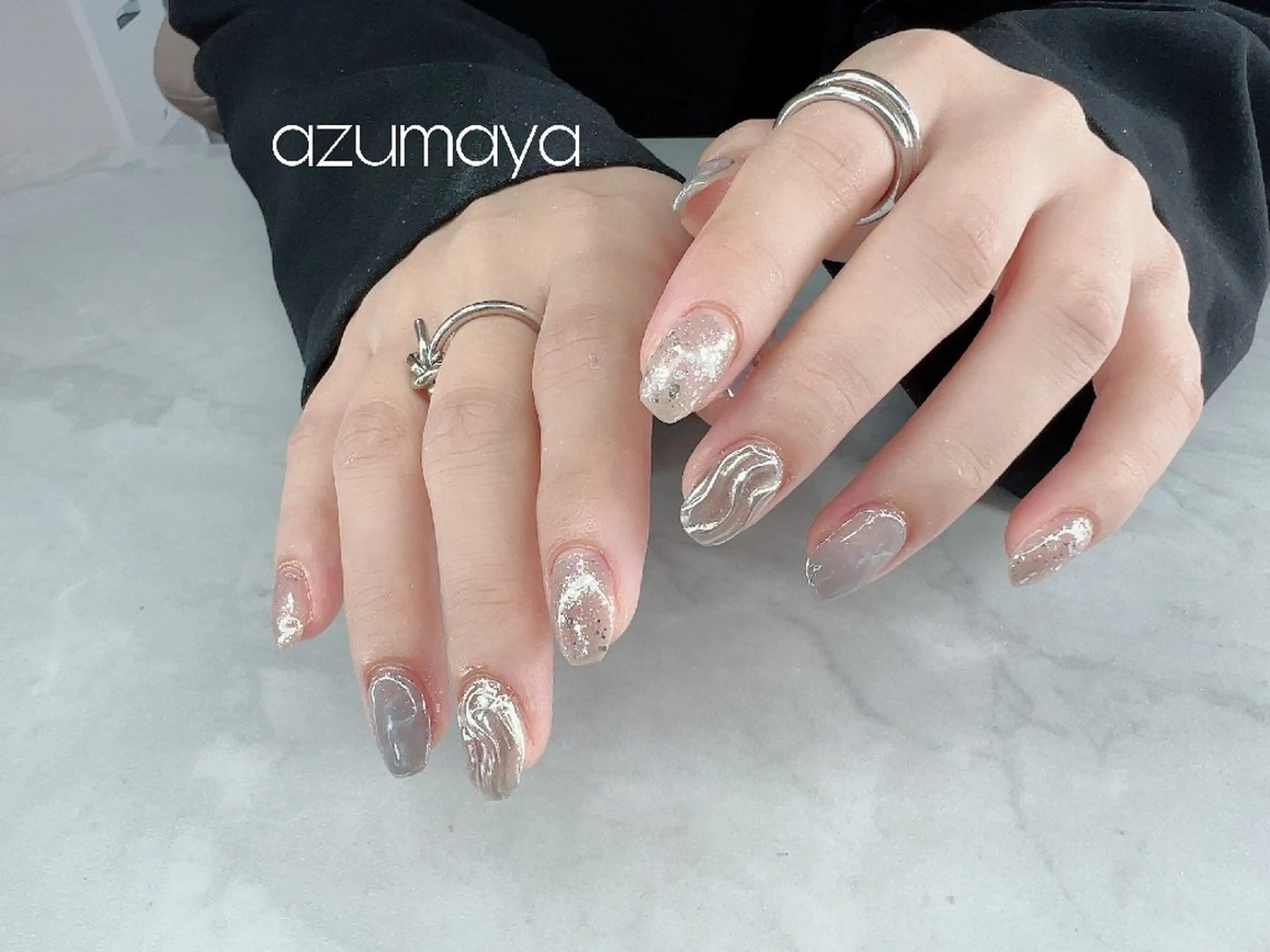 ネイル azumaya ネイリストarisaのネイルデザイン