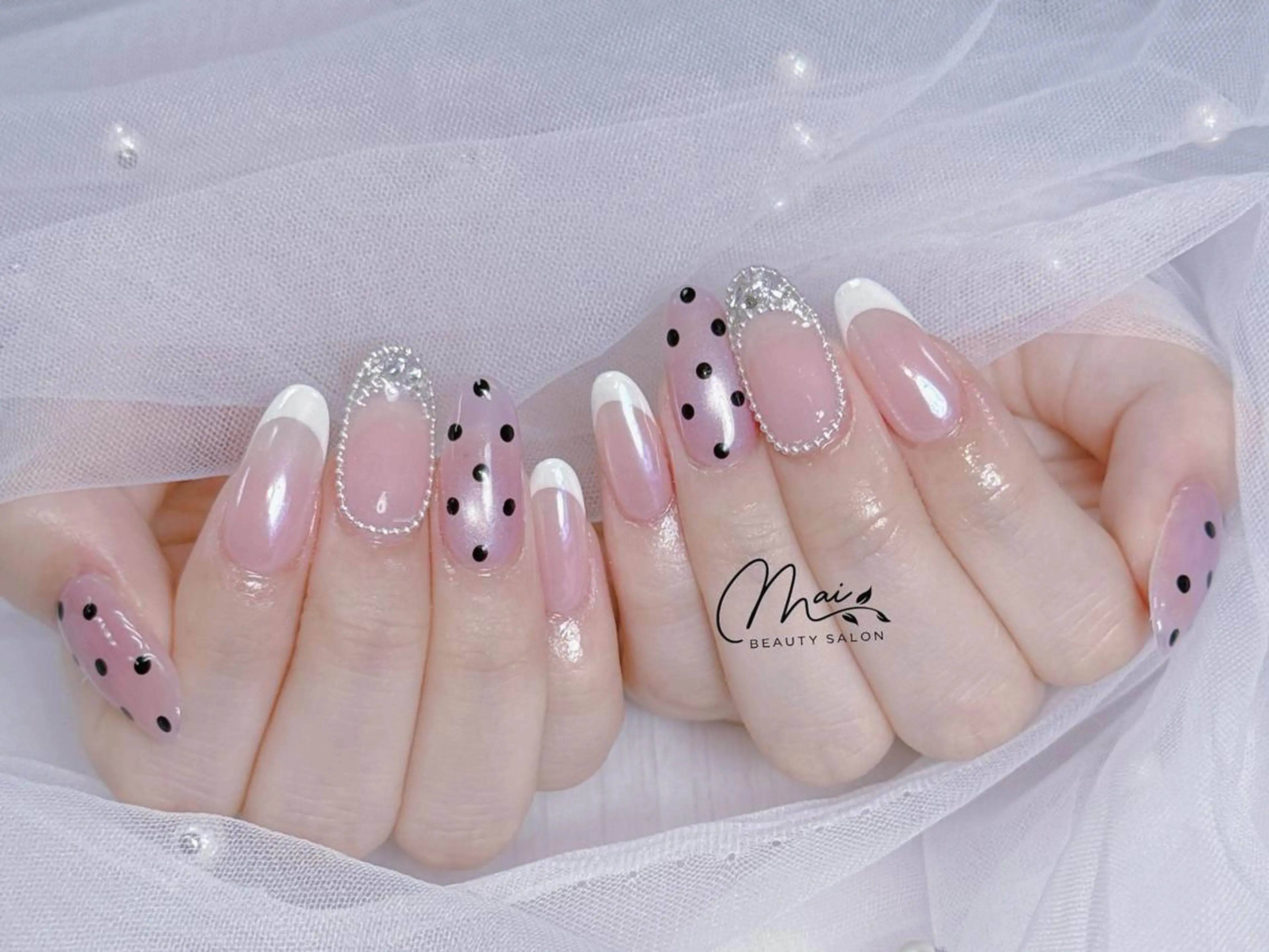 ネイル チークネイル クリアネイル フラッシュネイル フレンチネイル ハート MaiBeauty To  Toのネイルデザイン