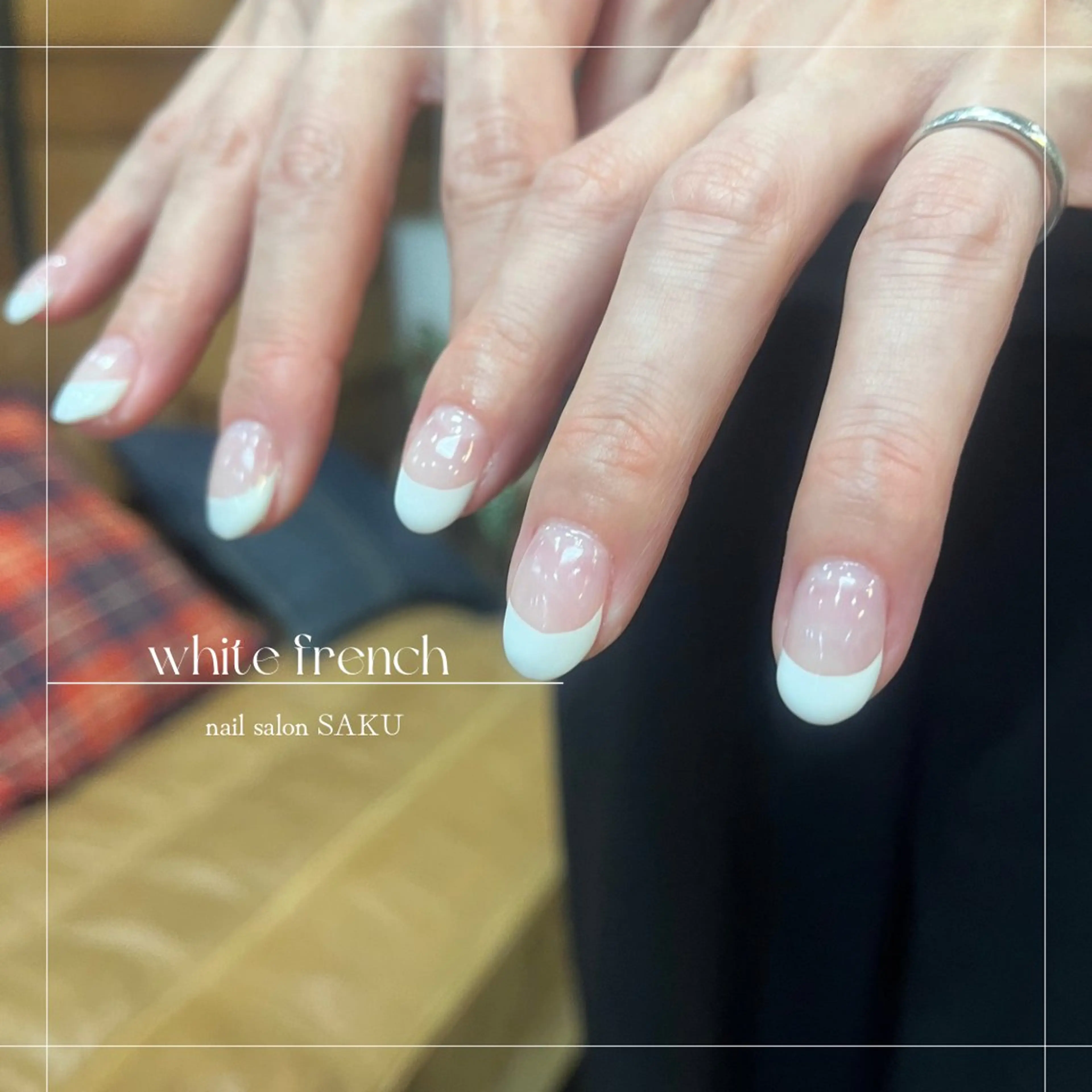 ネイル ニュアンスネイル シンプルネイル ハンドネイル SAKU nail 作島茜のネイルデザイン