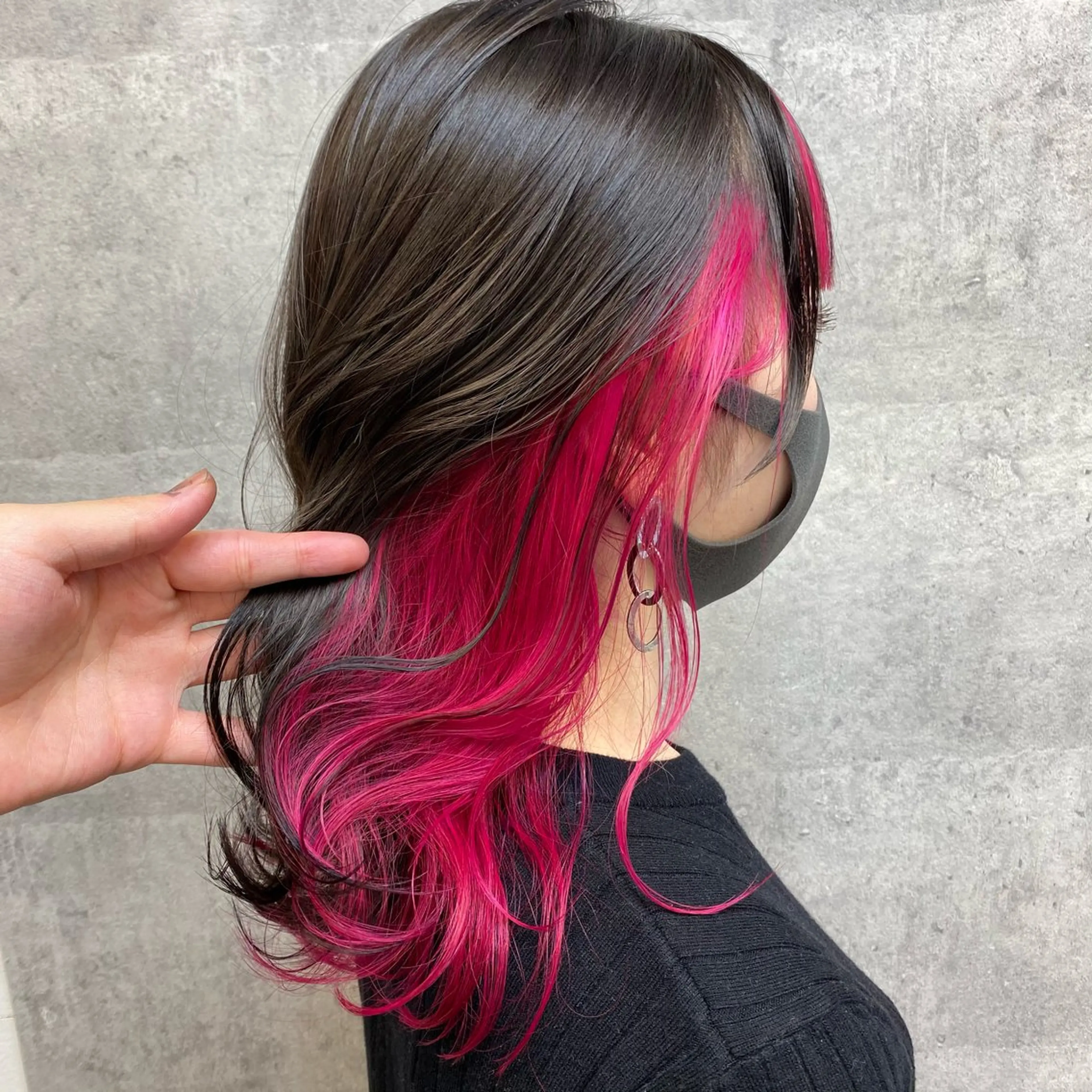 セミロング ヘアカラー インナーカラー/池袋 /るかのヘアスタイル