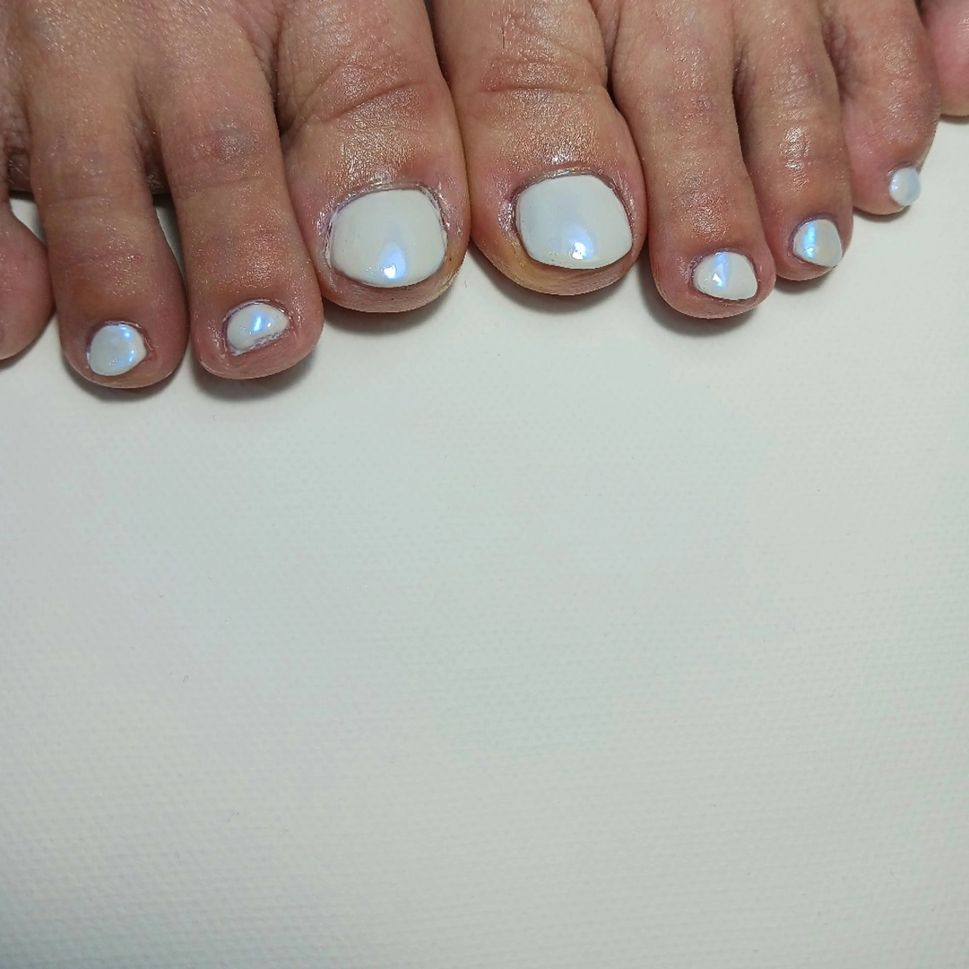 ネイル オーロラネイル フットネイル ジェルネイル 持ち込み ワンカラーネイル フットネイル owlnail /持込みデザイン専門のネイルデザイン