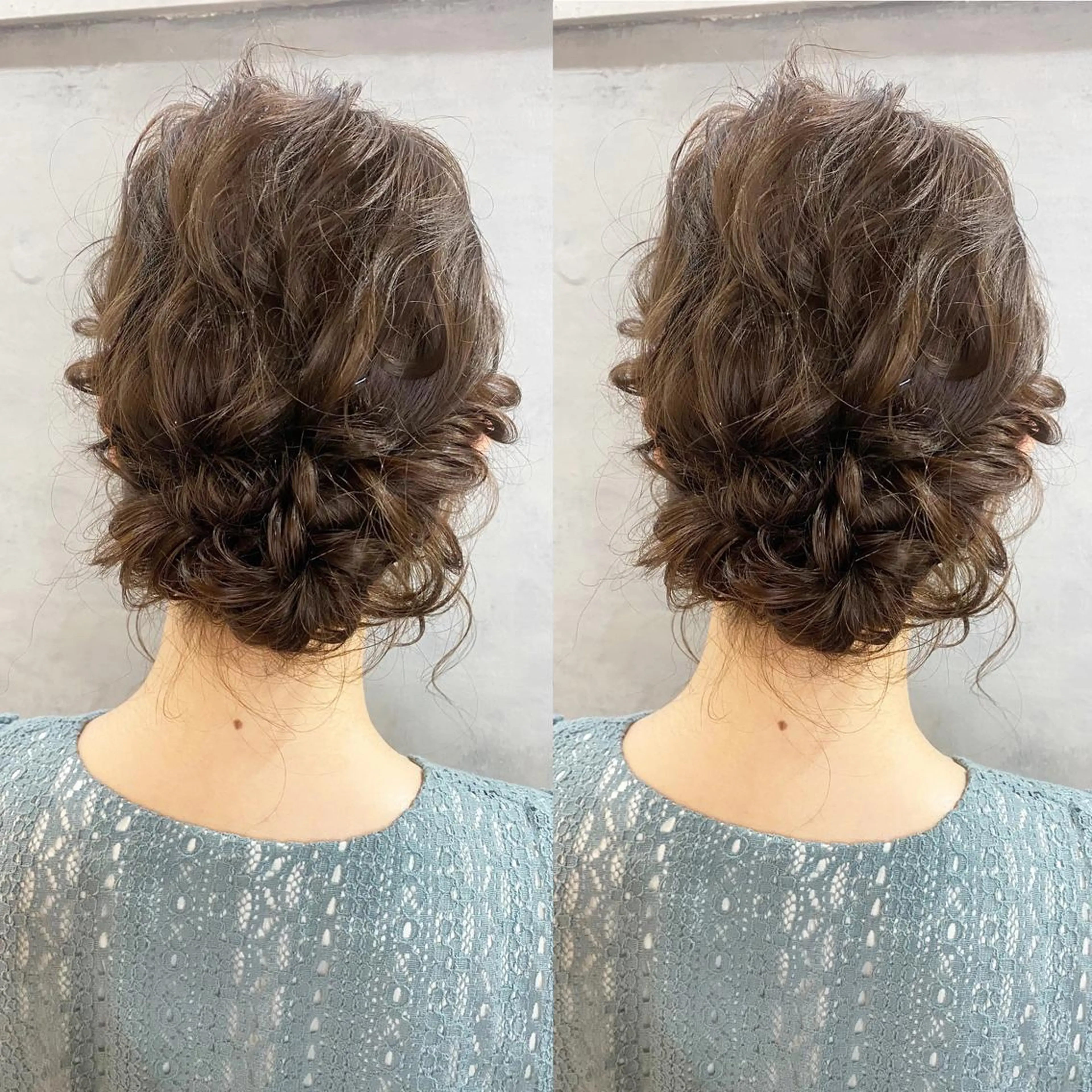 ミディアム カラー ベージュカラー ヘアカラー トリートメント ヘアセット ツキノキ ミナのヘアスタイル