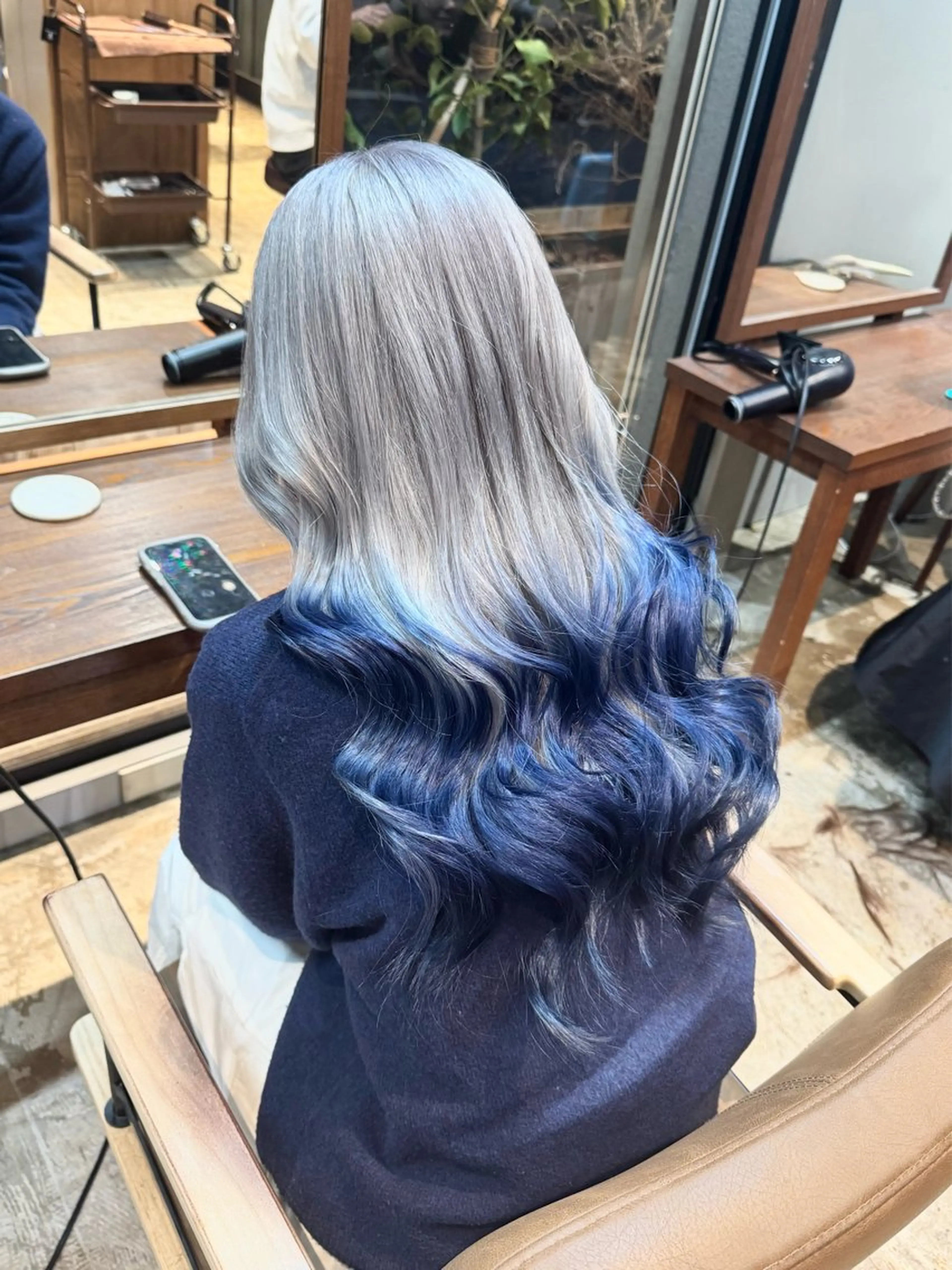 セミロング ヘアカラー トリートメント 優梨 EIGHT💞のヘアスタイル