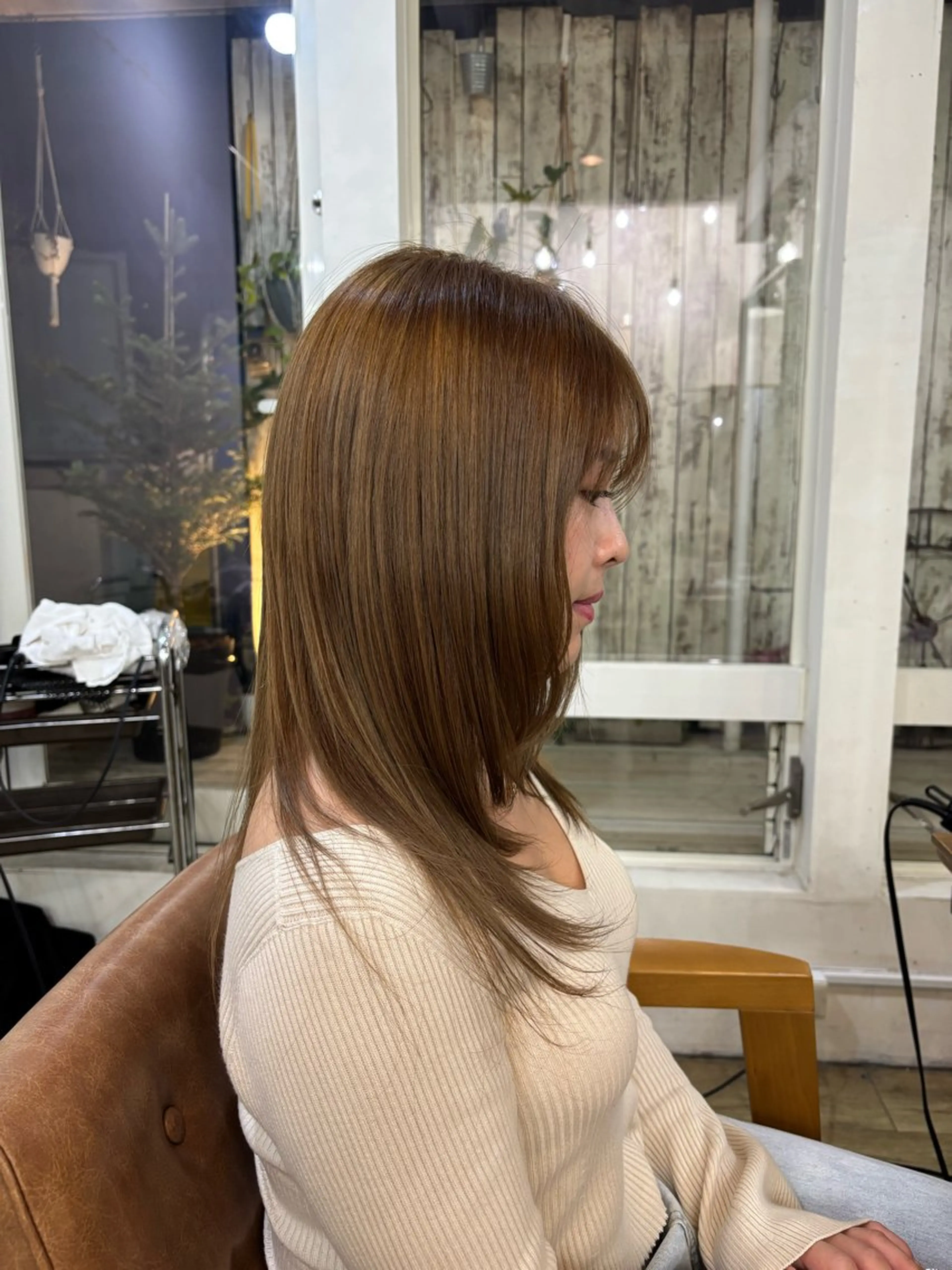 セミロング カラー ヘアカラー トリートメント SHO 👻原宿 /艶カラーのヘアスタイル