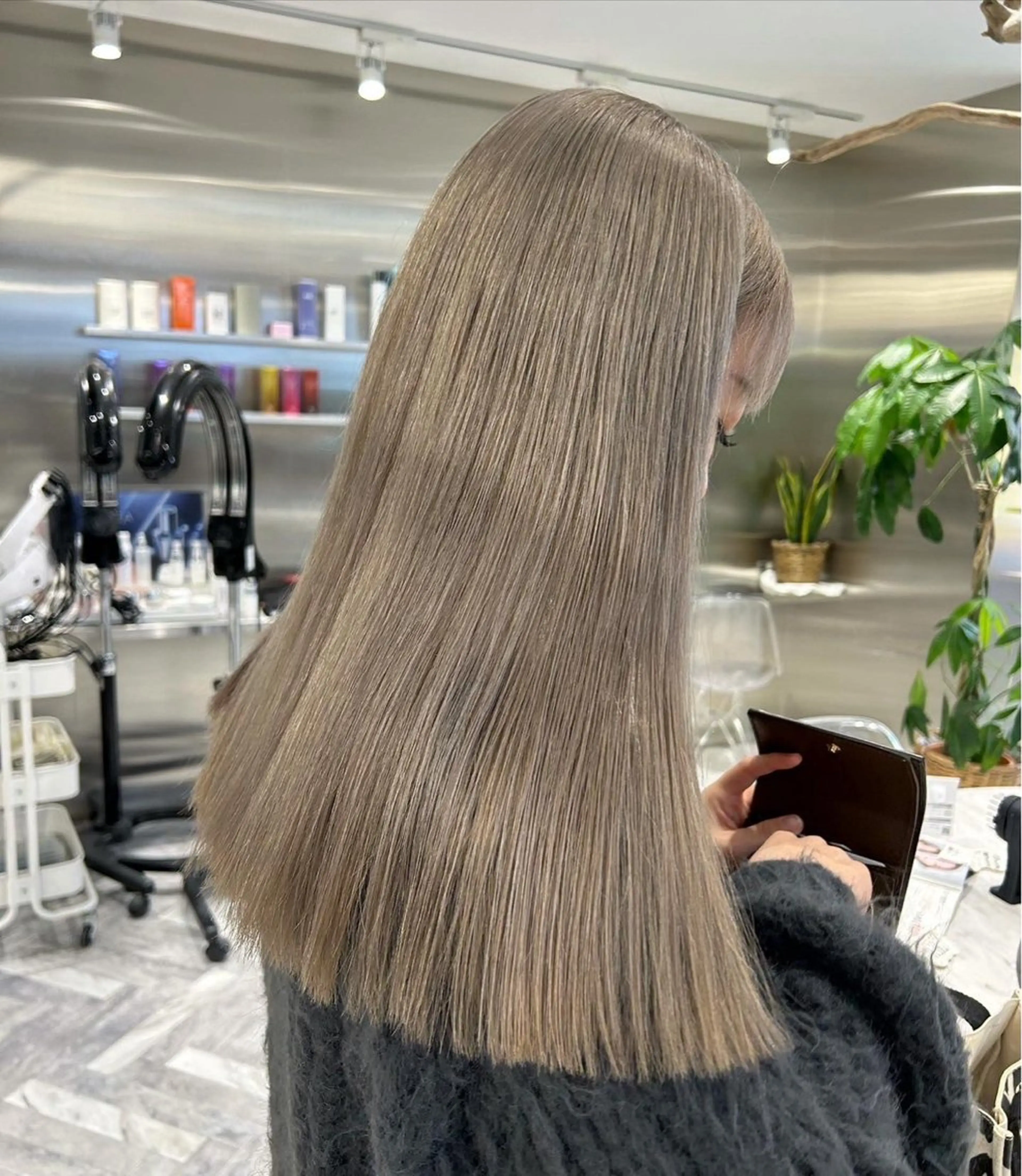 セミロング カラー セミロングパーマ バレイヤージュ ブリーチ ケアブリーチ ダブルカラー ヘアカラー シャドウパーマ/ ルーズパーマ/メンズのヘアスタイル