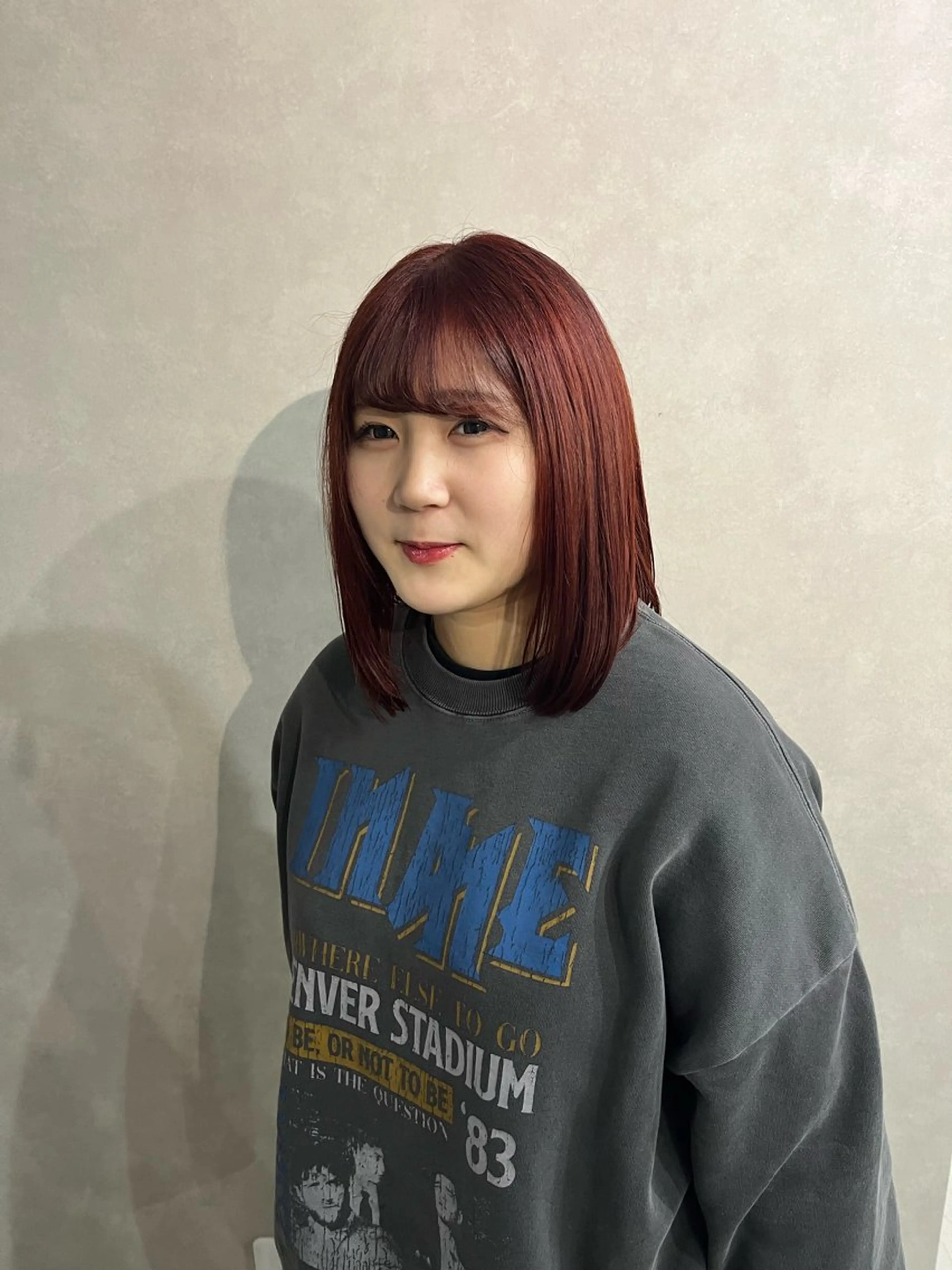 ミディアム カラー 透明感カラー あ あのヘアスタイル