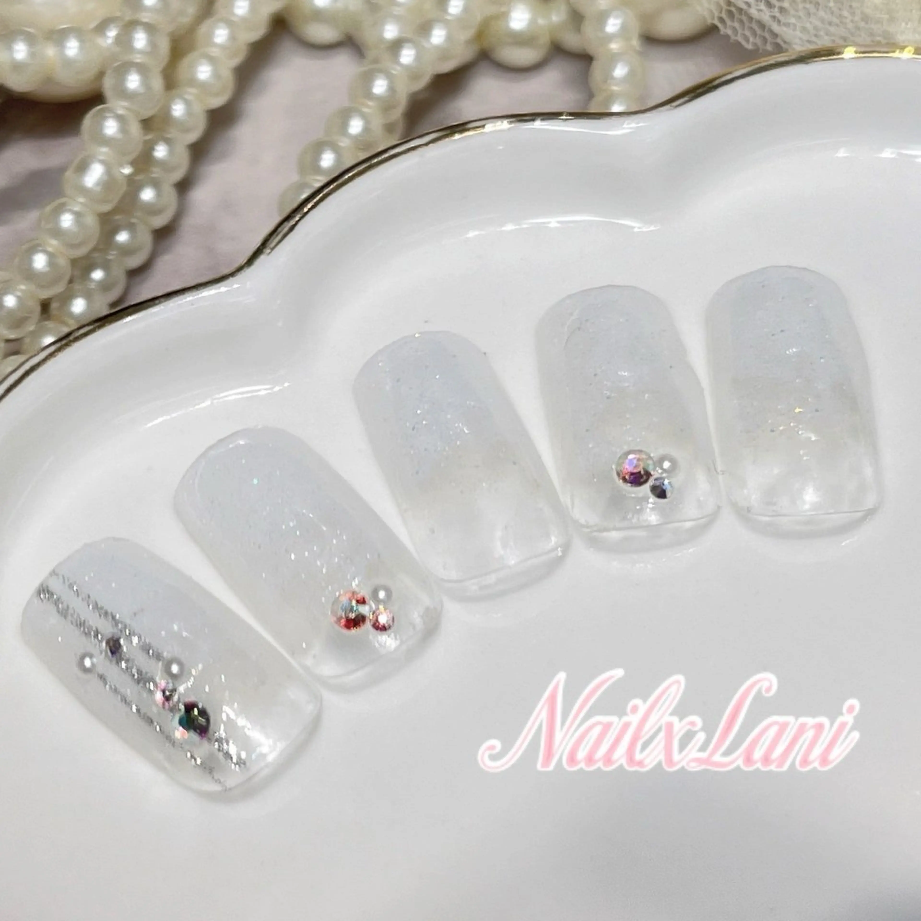 ネイル フットネイル ジェルネイル マグネットネイル パラジェル 練馬駅近ネイルラニ 不細工爪90分で美爪のネイルデザイン