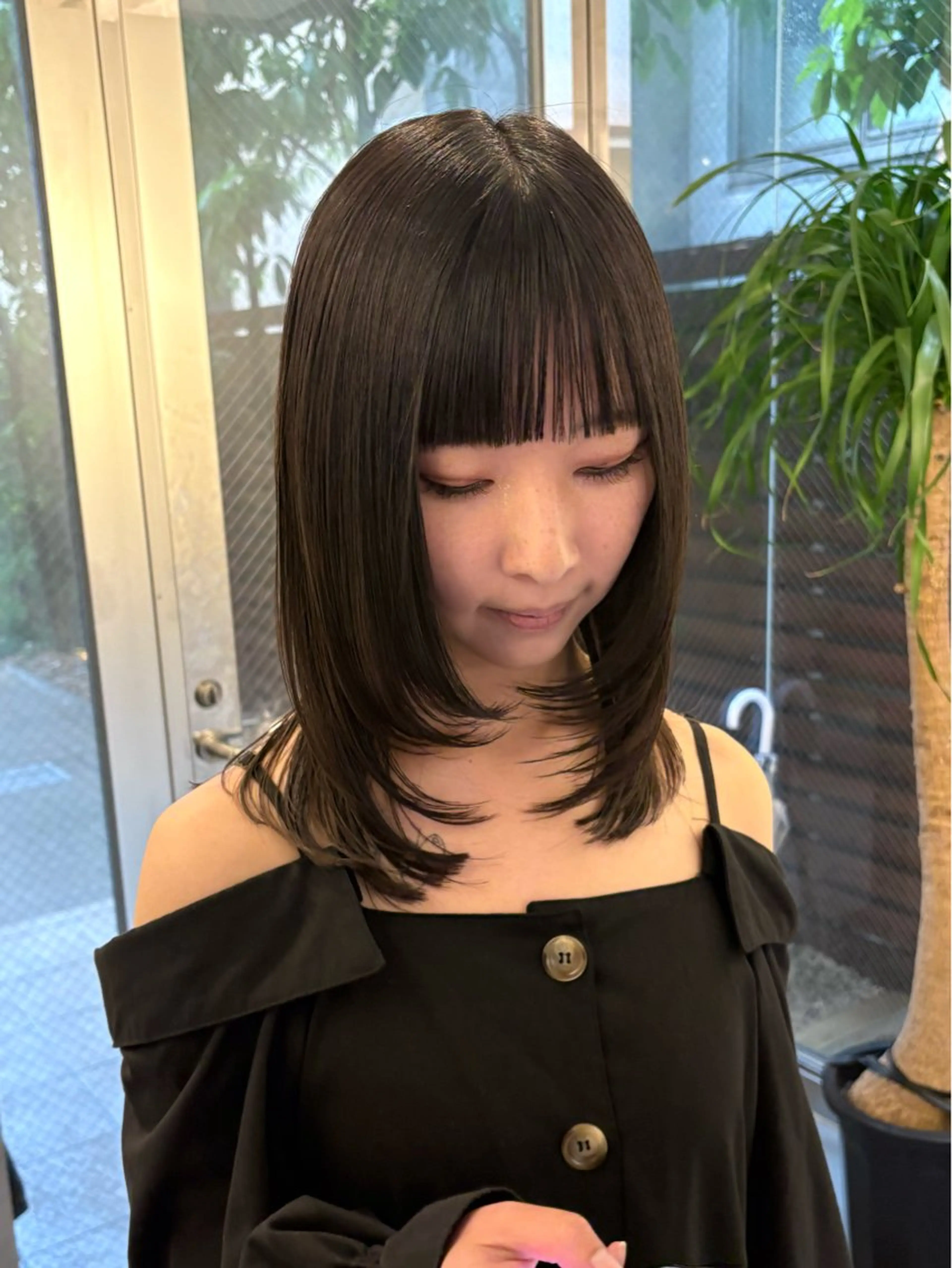 セミロング カラー 村田 りょうやのヘアスタイル