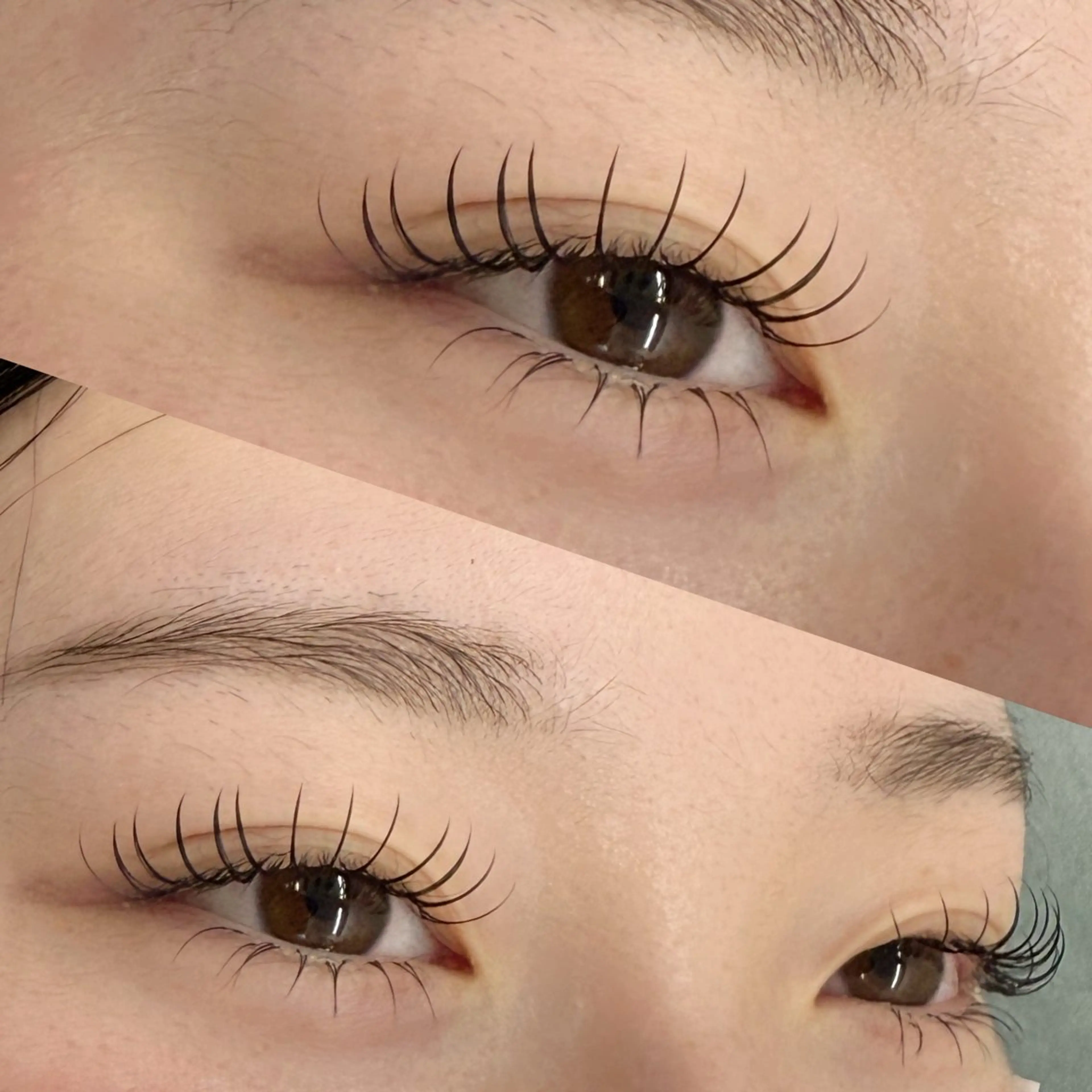 マツエク・マツパ フラットラッシュ 下まつげエクステ 一重×まつ毛パーマ マツエク maisbonita eyelash🦋のマツエク・マツパデザイン