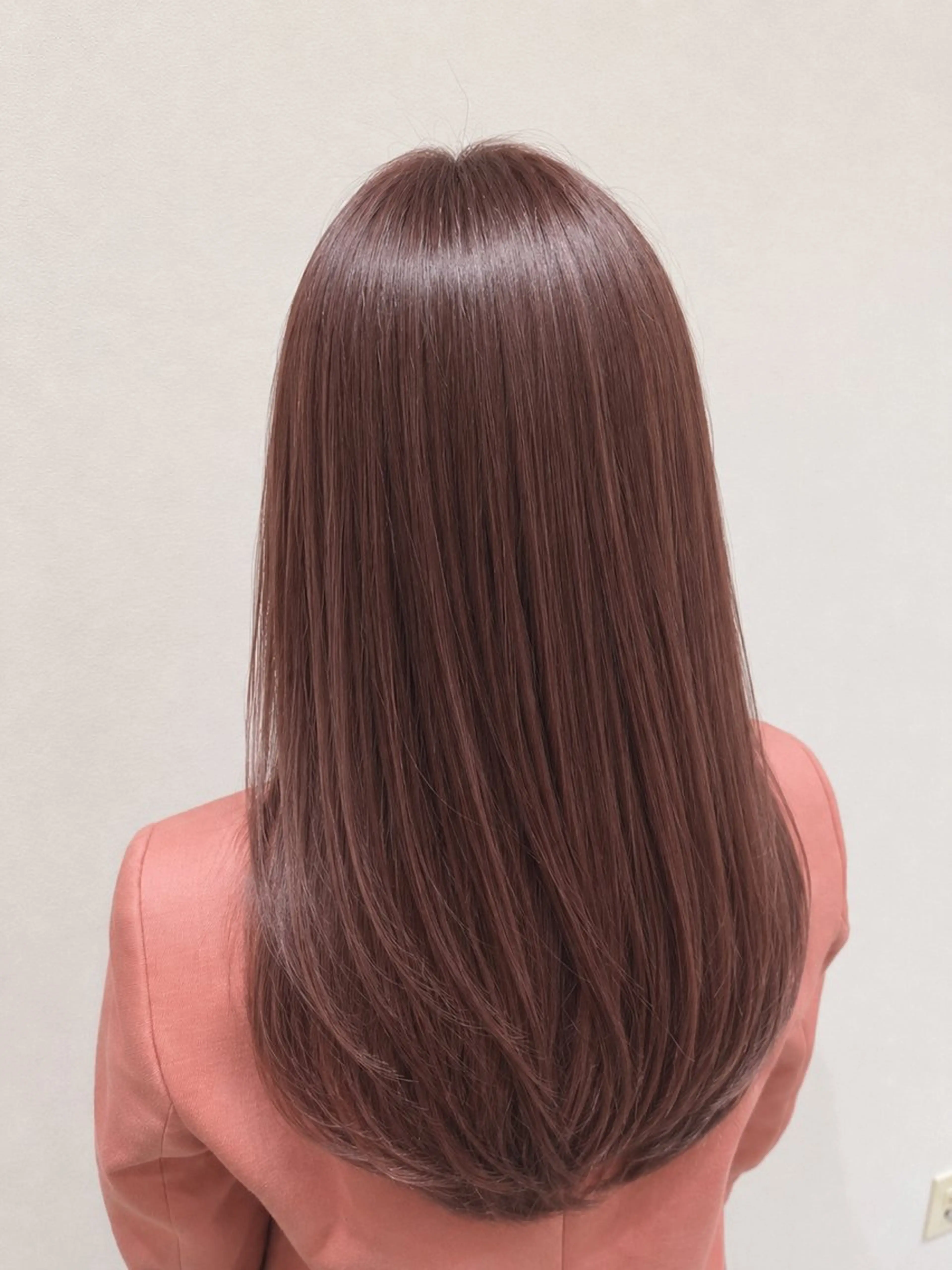 ロング カラー ベージュカラー イルミナカラー ラベンダーカラー ラベンダーベージュ ピンクカラー 能登谷 きよのヘアスタイル