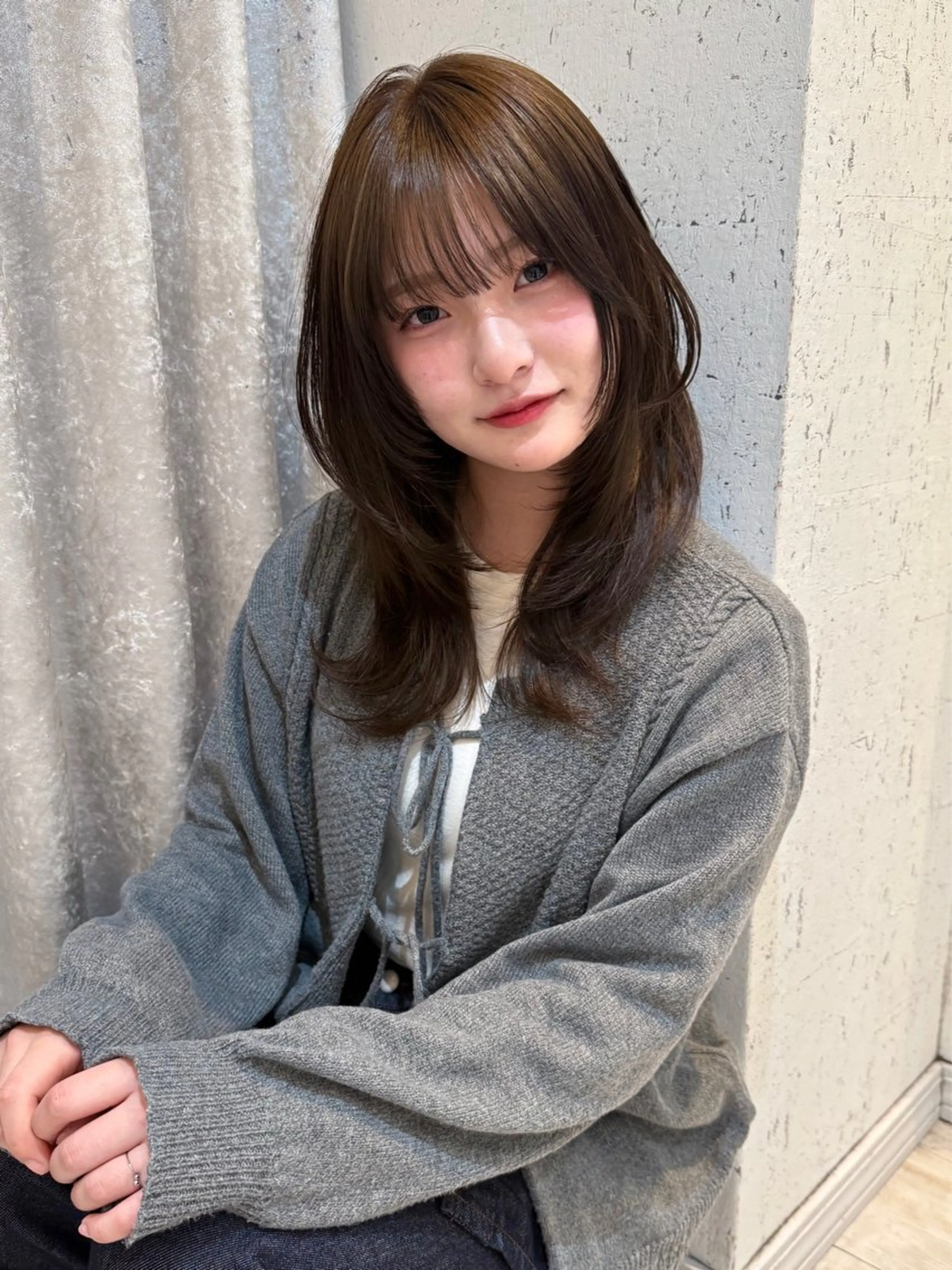 セミロング カラー カット ヘアカラー トリートメント mai / linoah˚✧のヘアスタイル