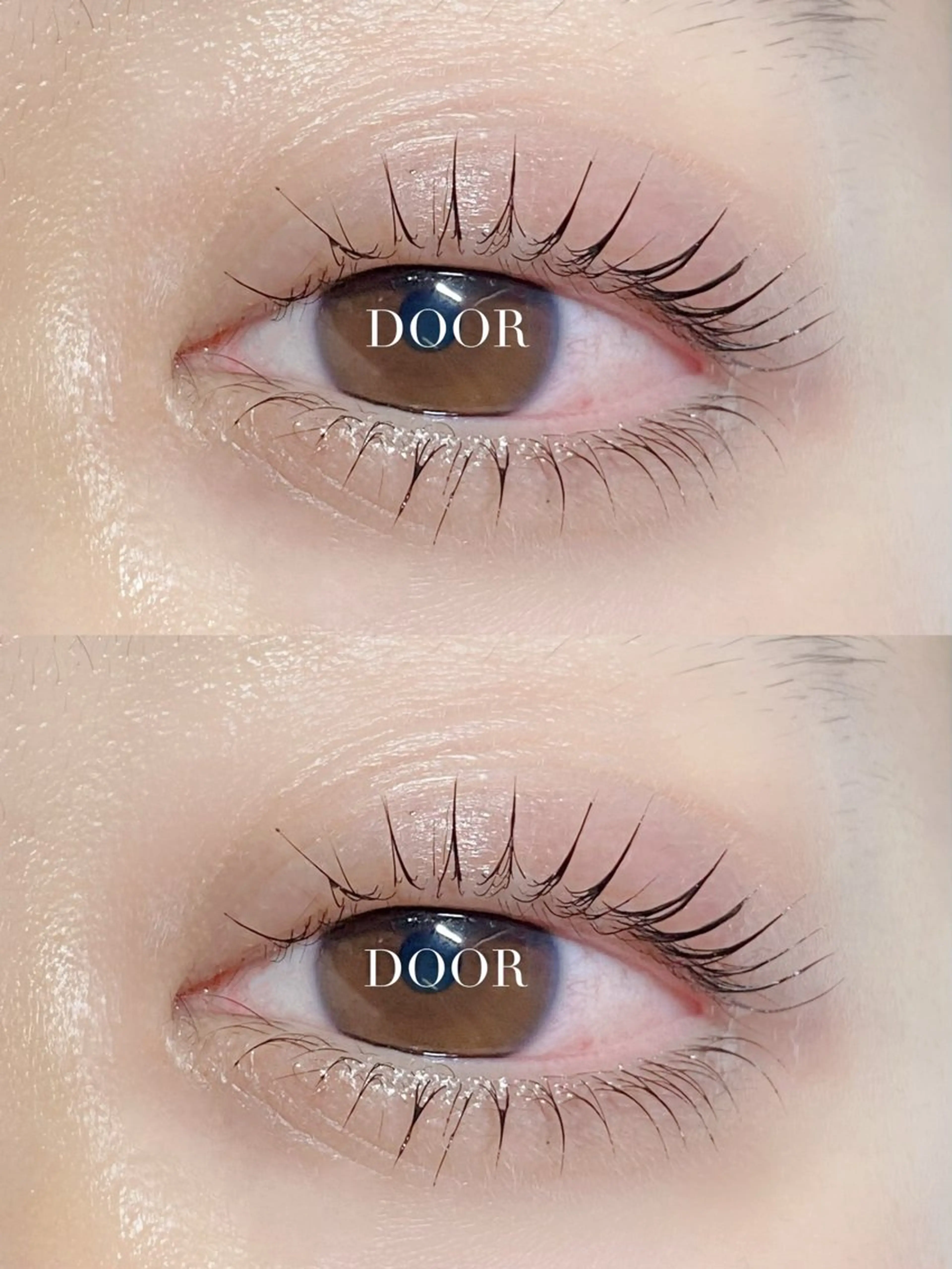 マツエク・マツパ 下まつげエクステ 一重×まつ毛パーマ RINA 💜のマツエク・マツパデザイン