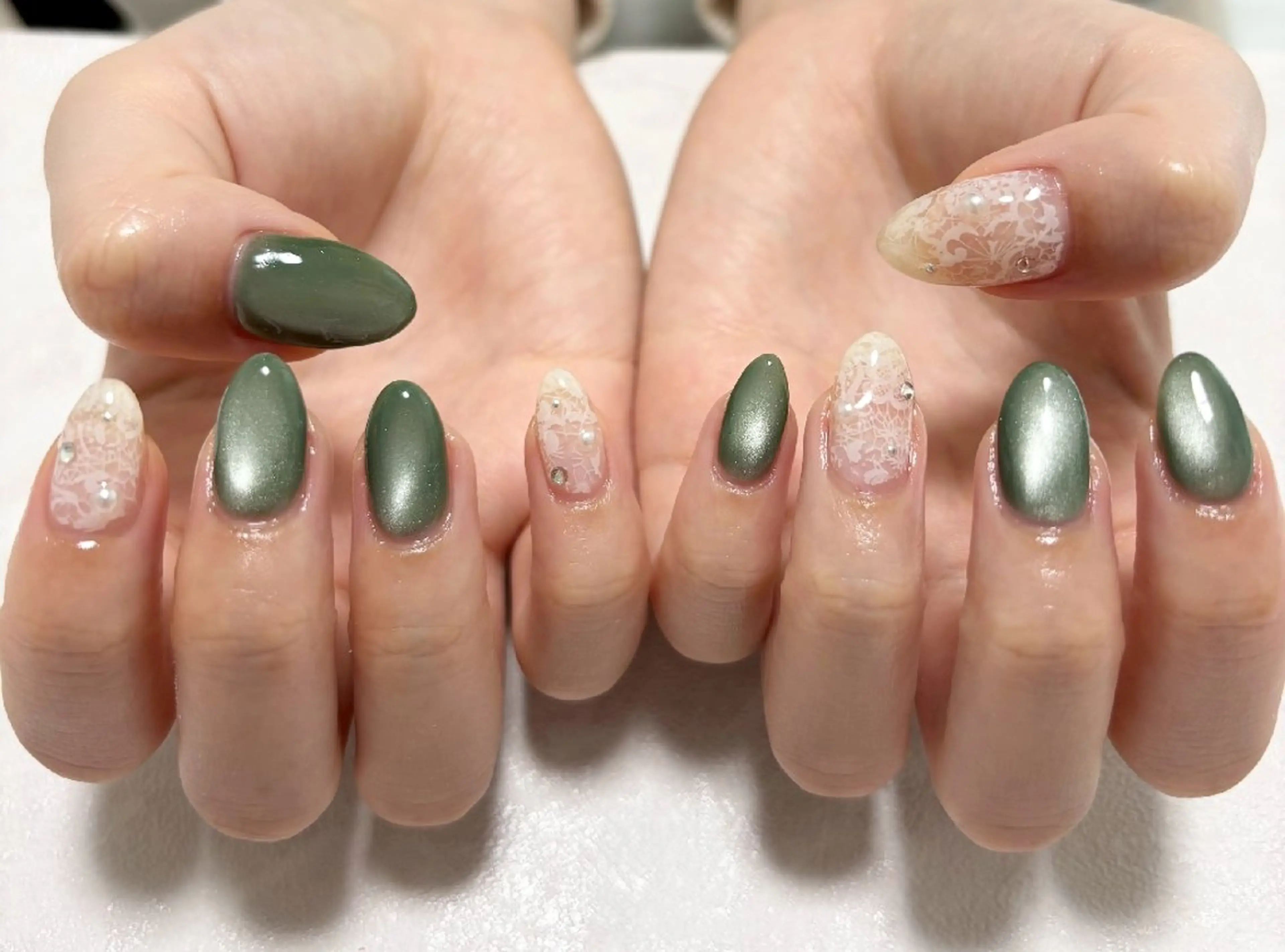 ネイル レース ハンドネイル I'S nail 佐野のネイルデザイン