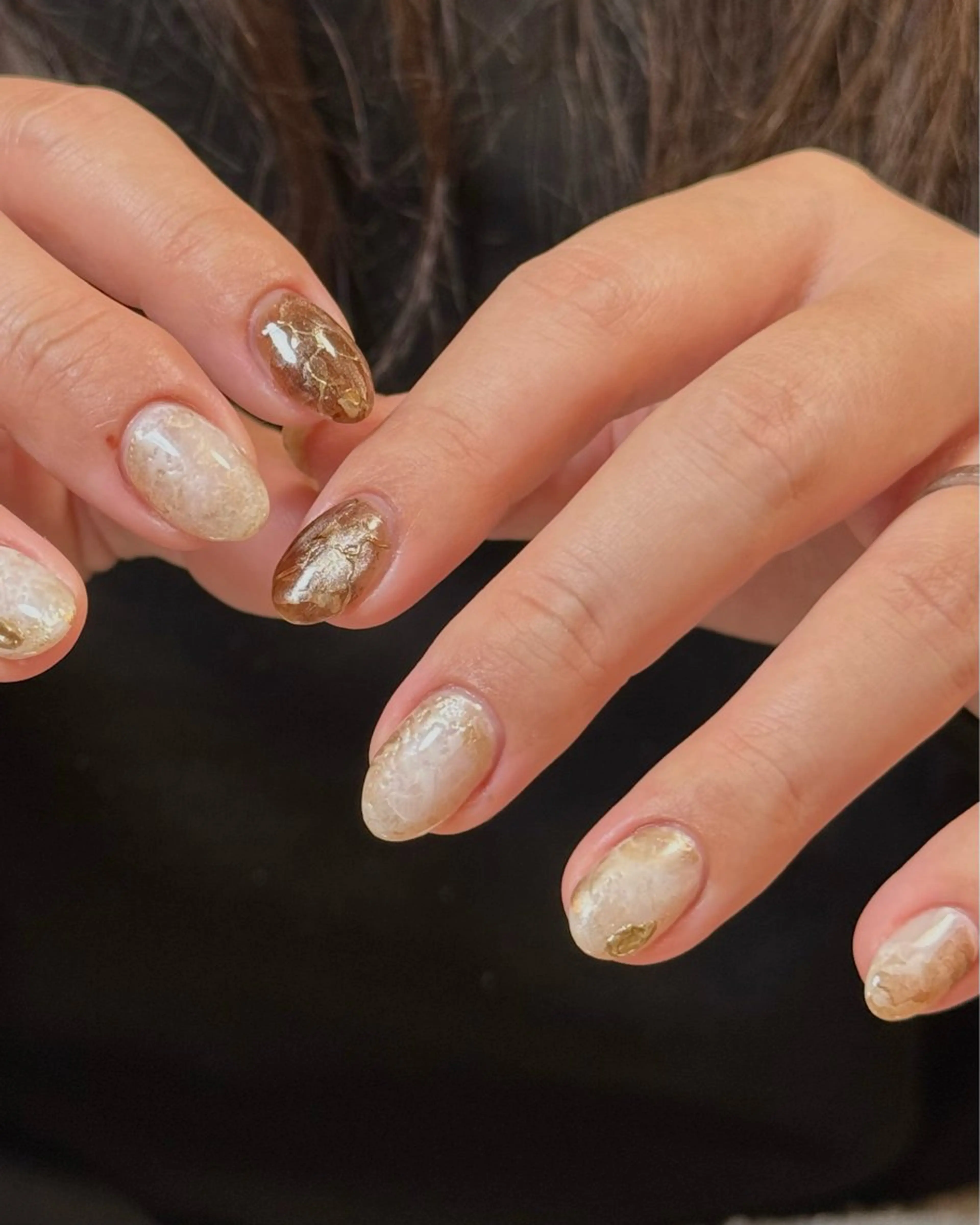 ネイル 大理石ネイル(マーブル) ハンドネイル S o u 【nail salon】所属・S o u_ nail salonのネイルデザイン