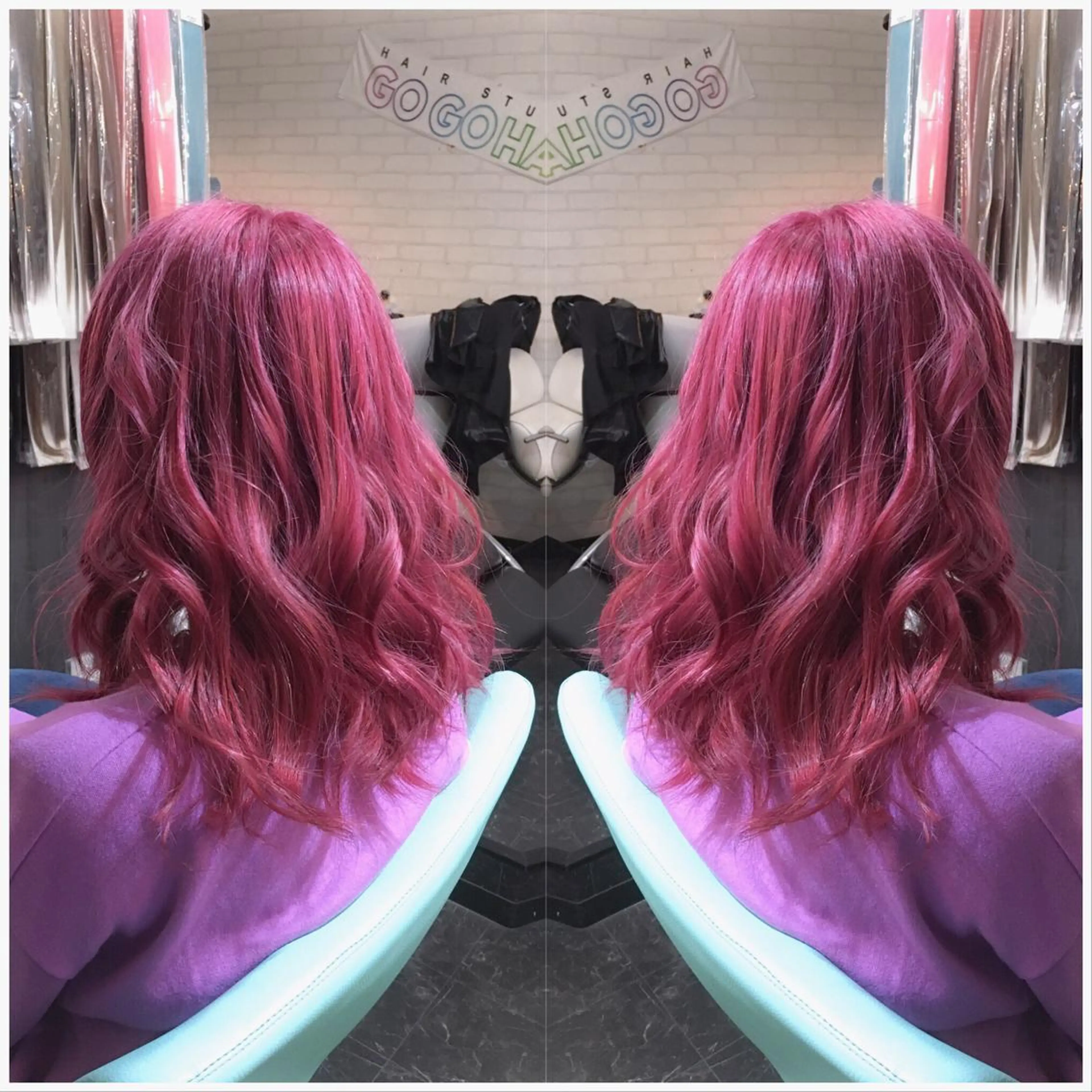 セミロング カラー ヘアアレンジ カット Kimura Shinyaのヘアスタイル