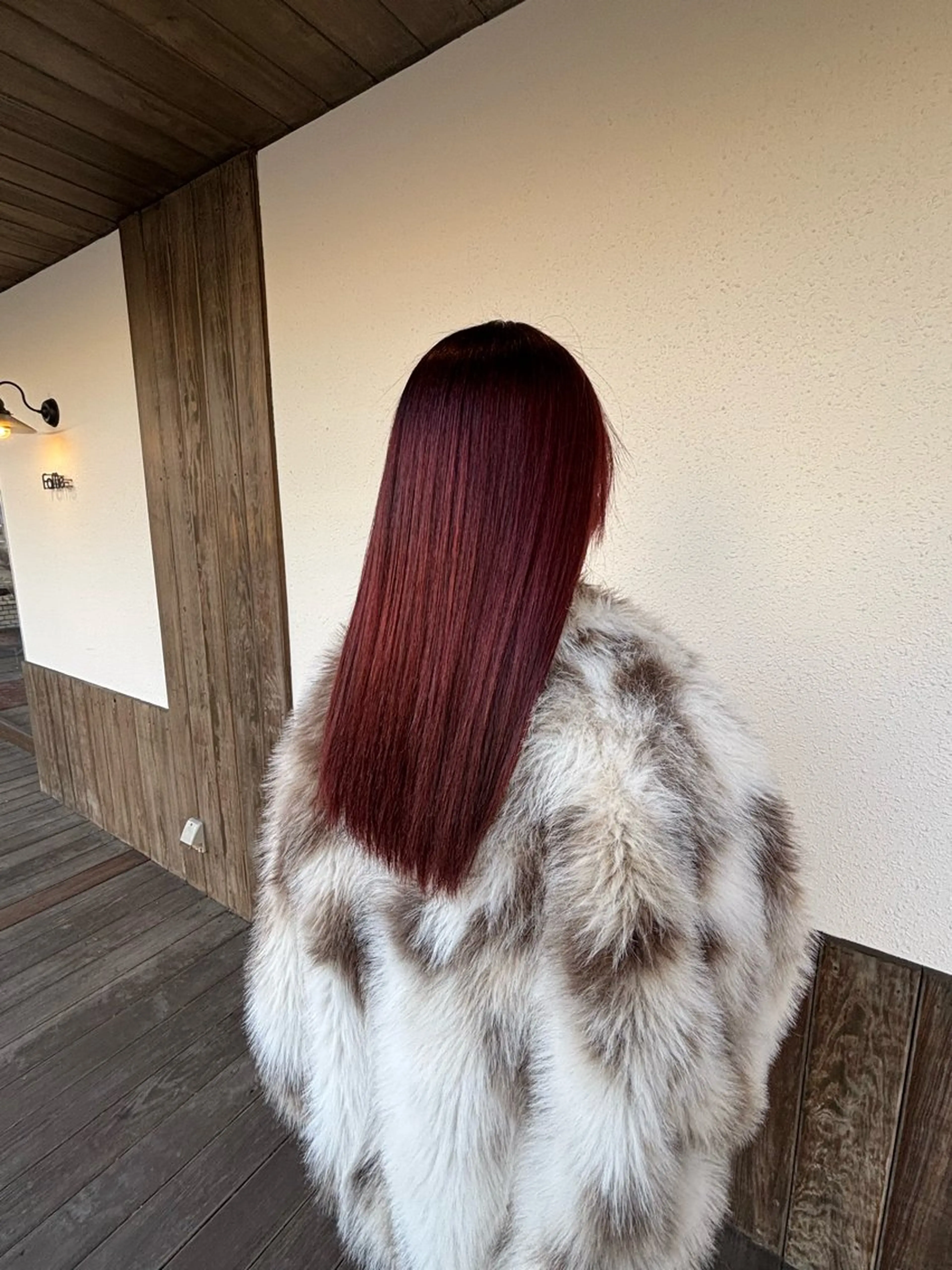 ロング カラー ピンクカラー 森本 麻比のヘアスタイル