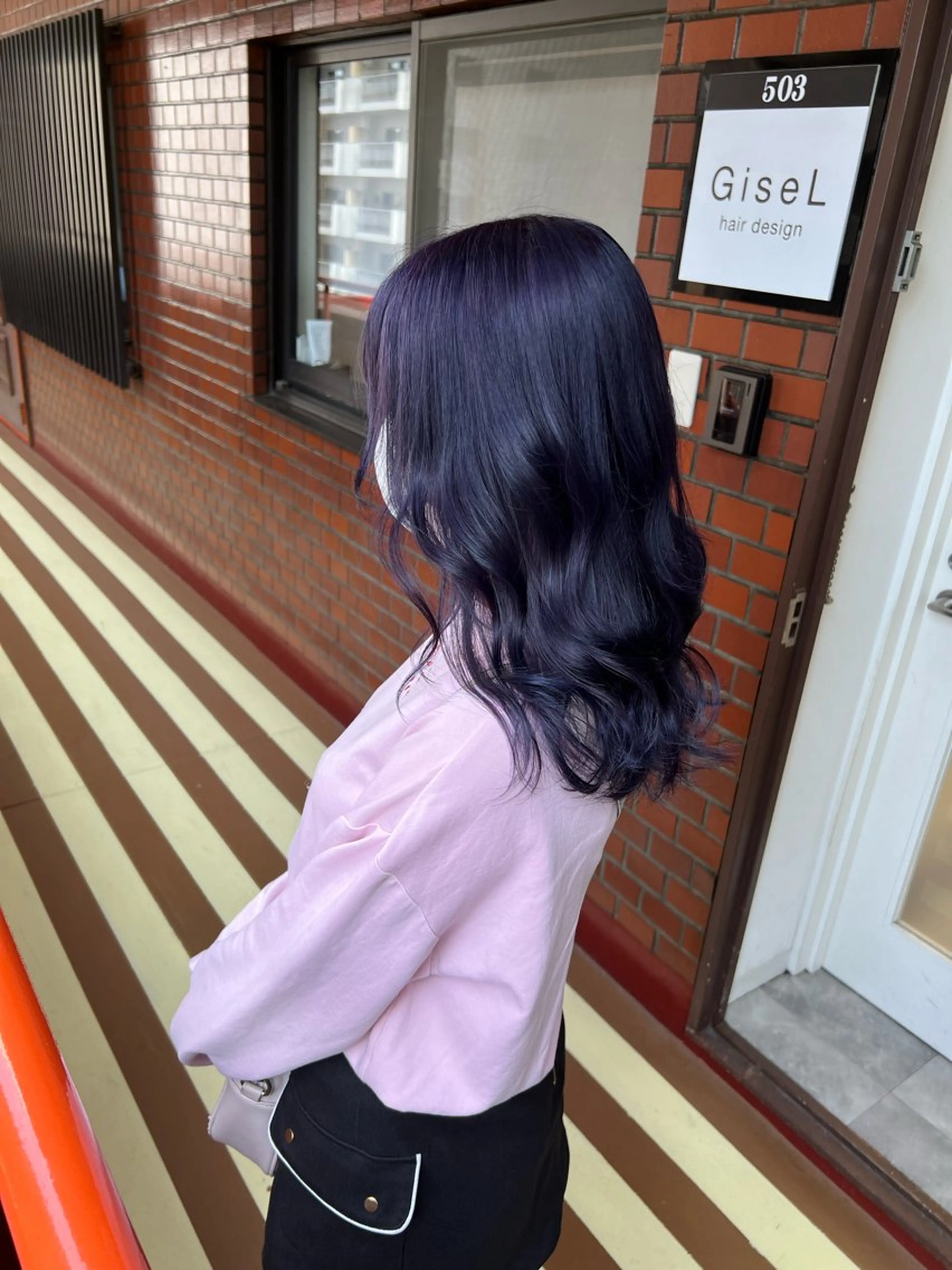 セミロング カラー ブリーチ ケアブリーチ トリートメント 透明感/レイヤー 🇰🇷tomonaのヘアスタイル