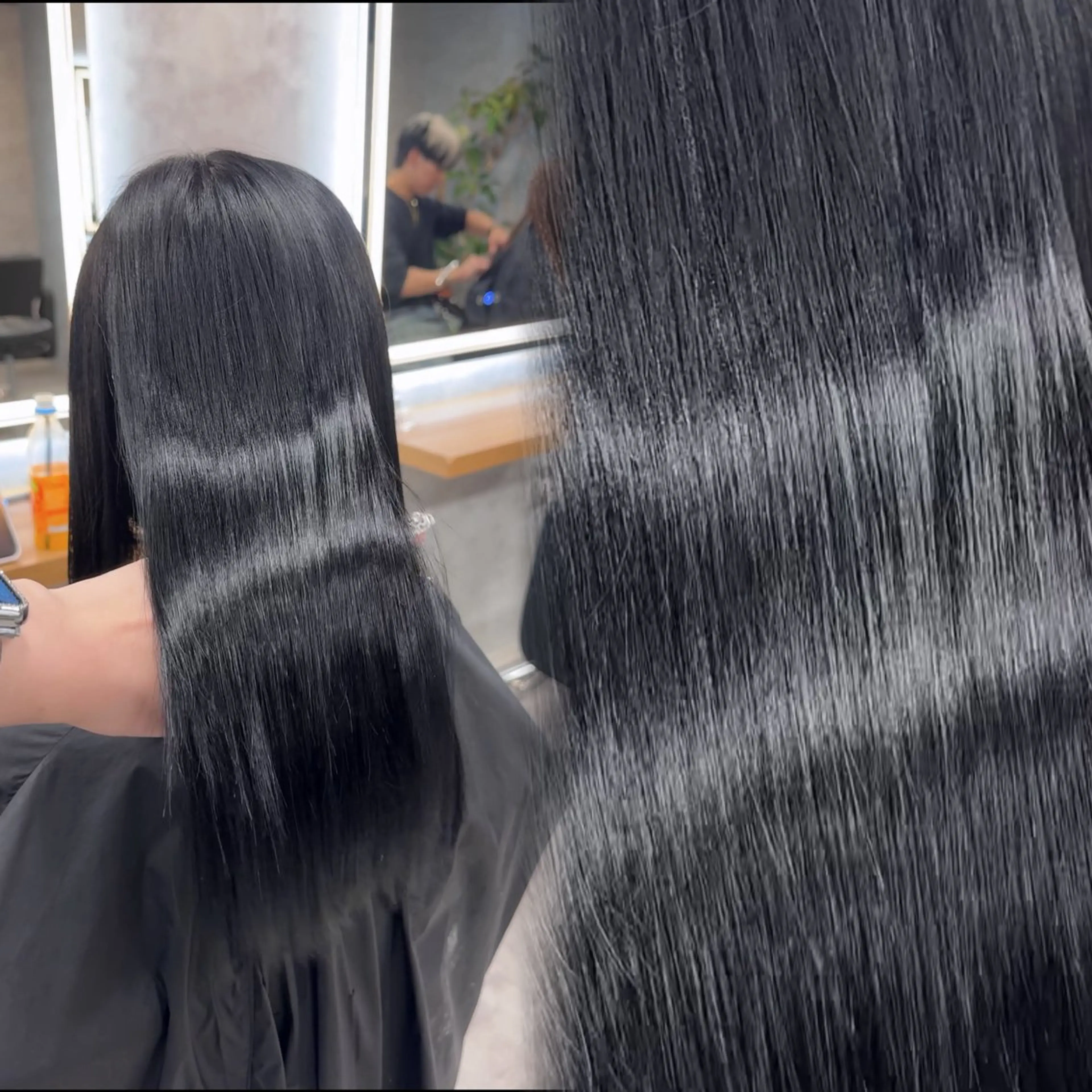 カラー 黒髪 ブリーチ ヘアカラー トリートメント 札幌韓国風艶カラー 🎀𝐒𝐀𝐇𝐎のヘアスタイル