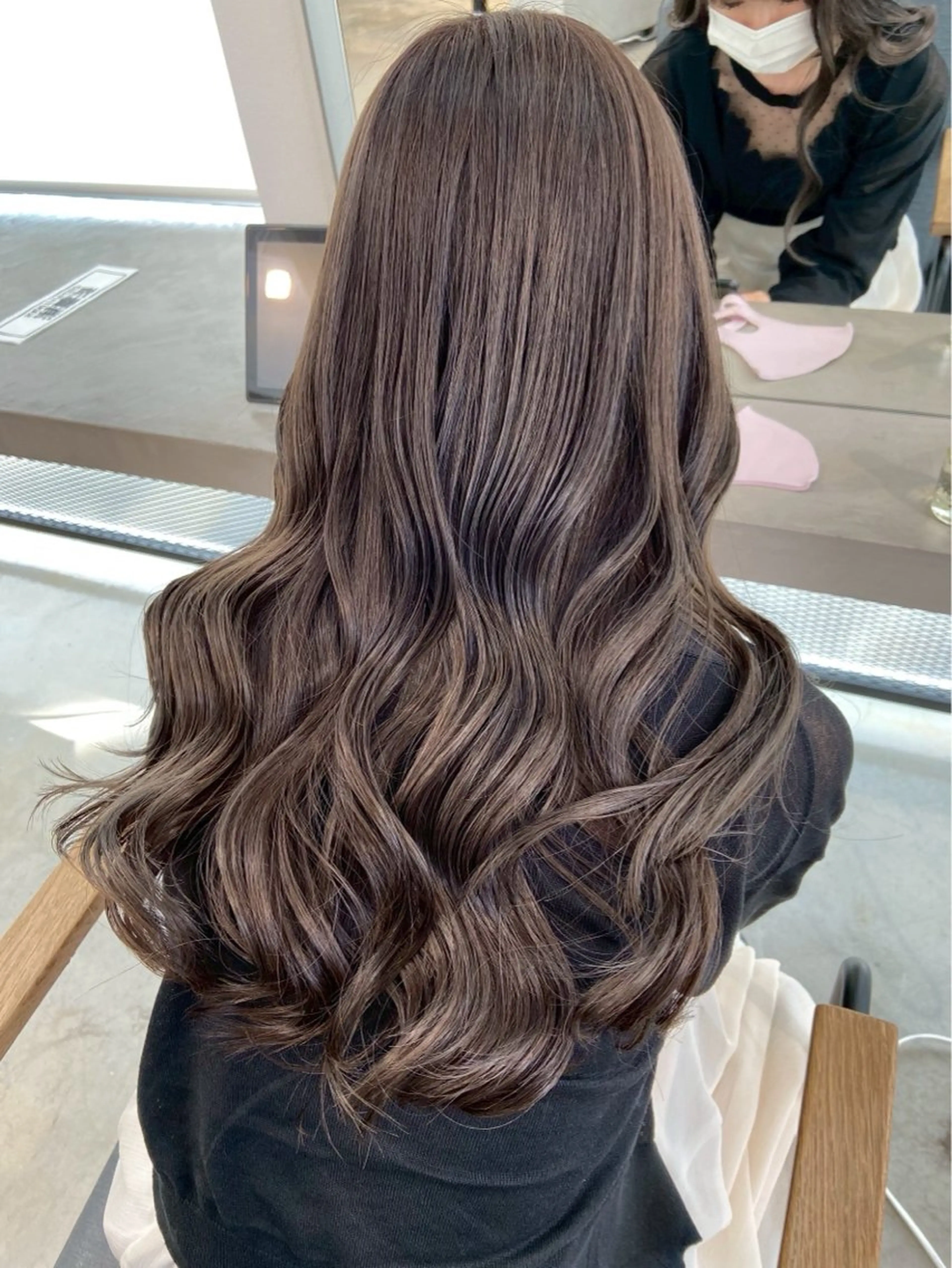 ロング カラー 美髪矯正🍀 似合わせカット渡邊のヘアスタイル