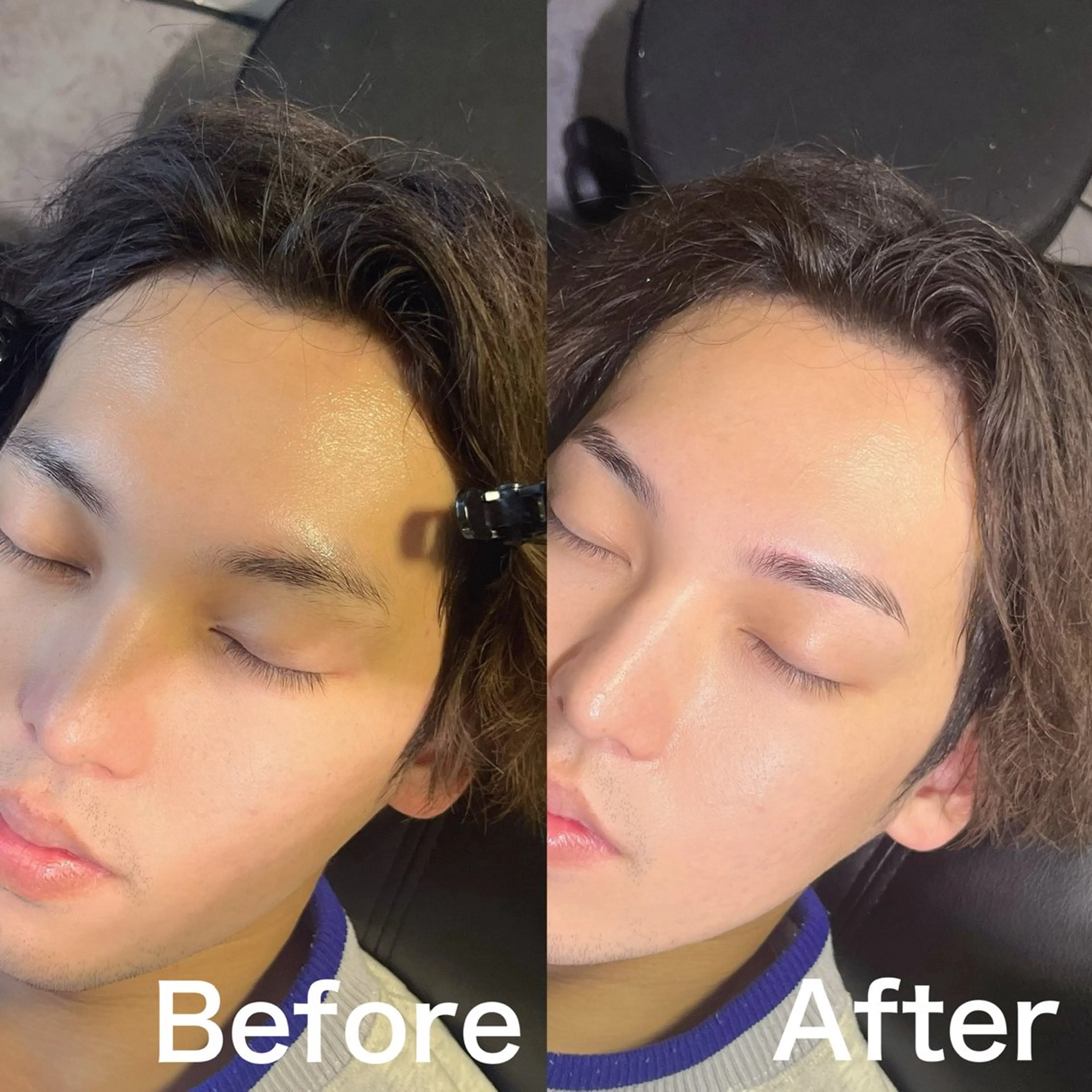 メンズ アイブロウ ワックス脱毛 眉カット その他(アイブロウ) 5日◯ Yusukeの眉毛・アイブロウイメージ