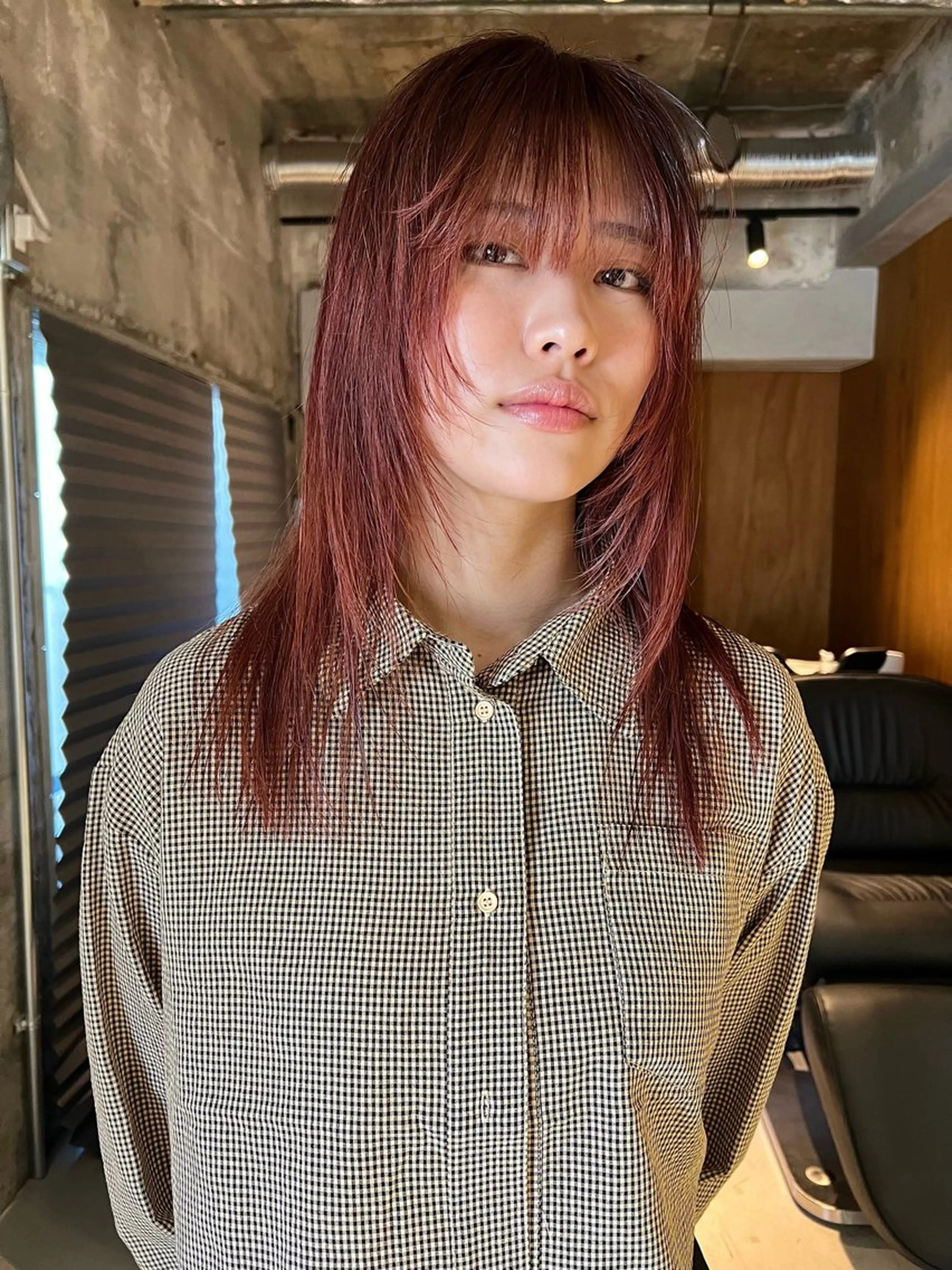 ミディアム タナカ レイのヘアスタイル