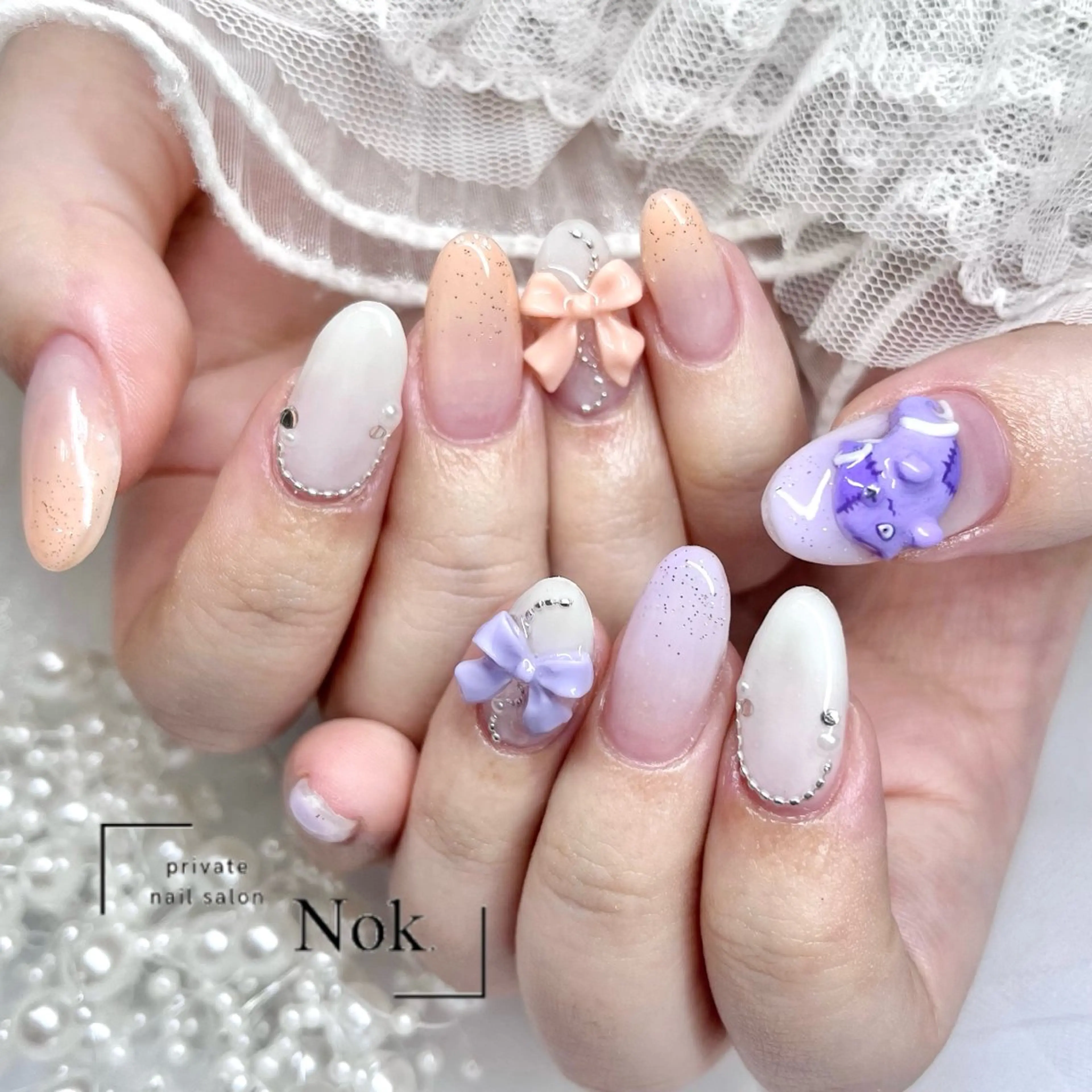 ネイル ハンドネイル 池袋痛ネイル Nok. 渡辺のネイルデザイン