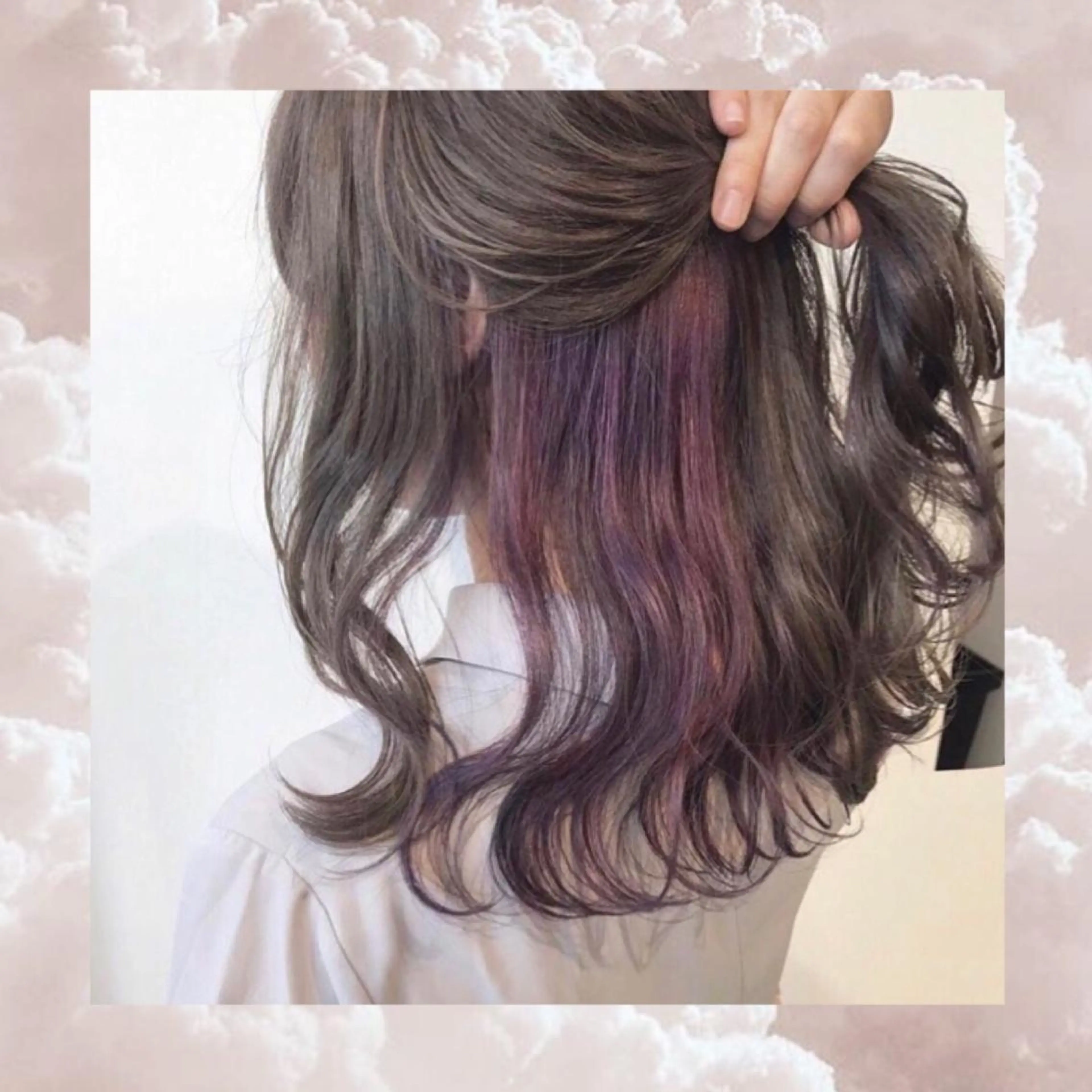 セミロング カラー パーマ ヘアアレンジ アッシュ ベージュカラー デザインカラー イヤリングカラー グラデーションカラー 髪質改善🫧ベージュ 椙山 響のヘアスタイル