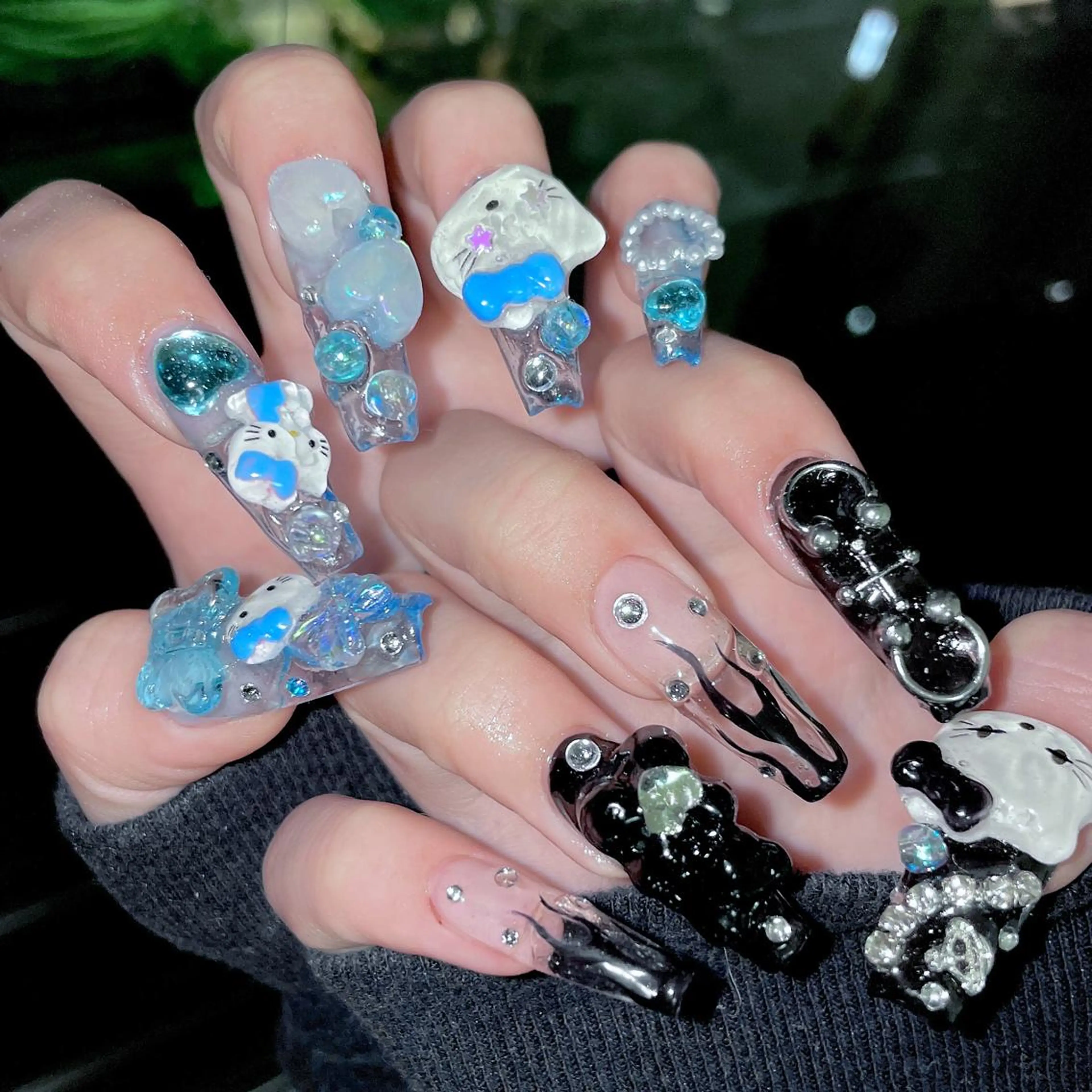 ネイル クリアネイル ジェルネイル スカルプネイル ネイルチップ ハンドネイル ハンドケア MIDORI 個性派/海外ネイルのネイルデザイン