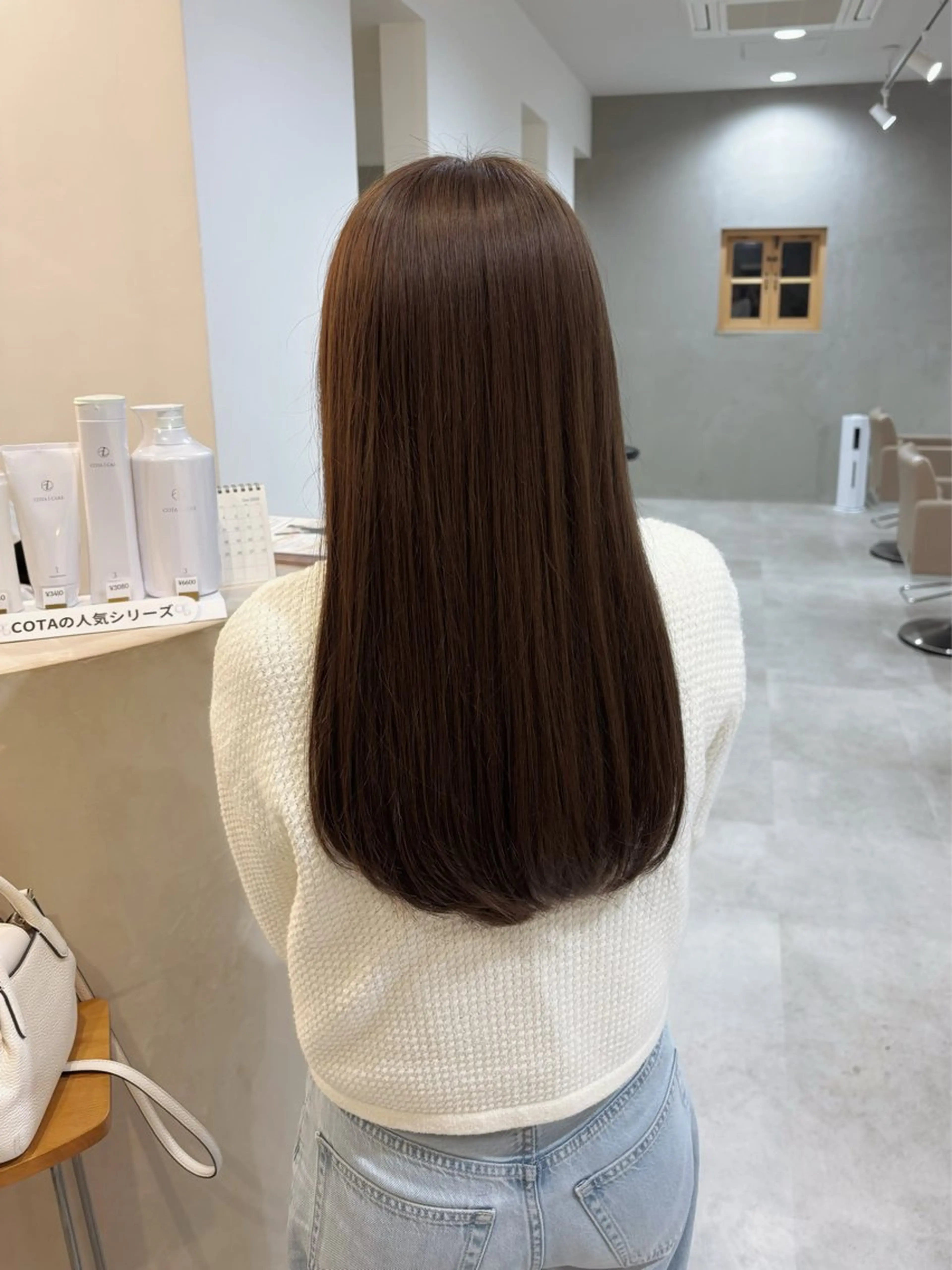 ロング カット ヘアカラー トリートメント 真弓 理沙/艶カラーのヘアスタイル