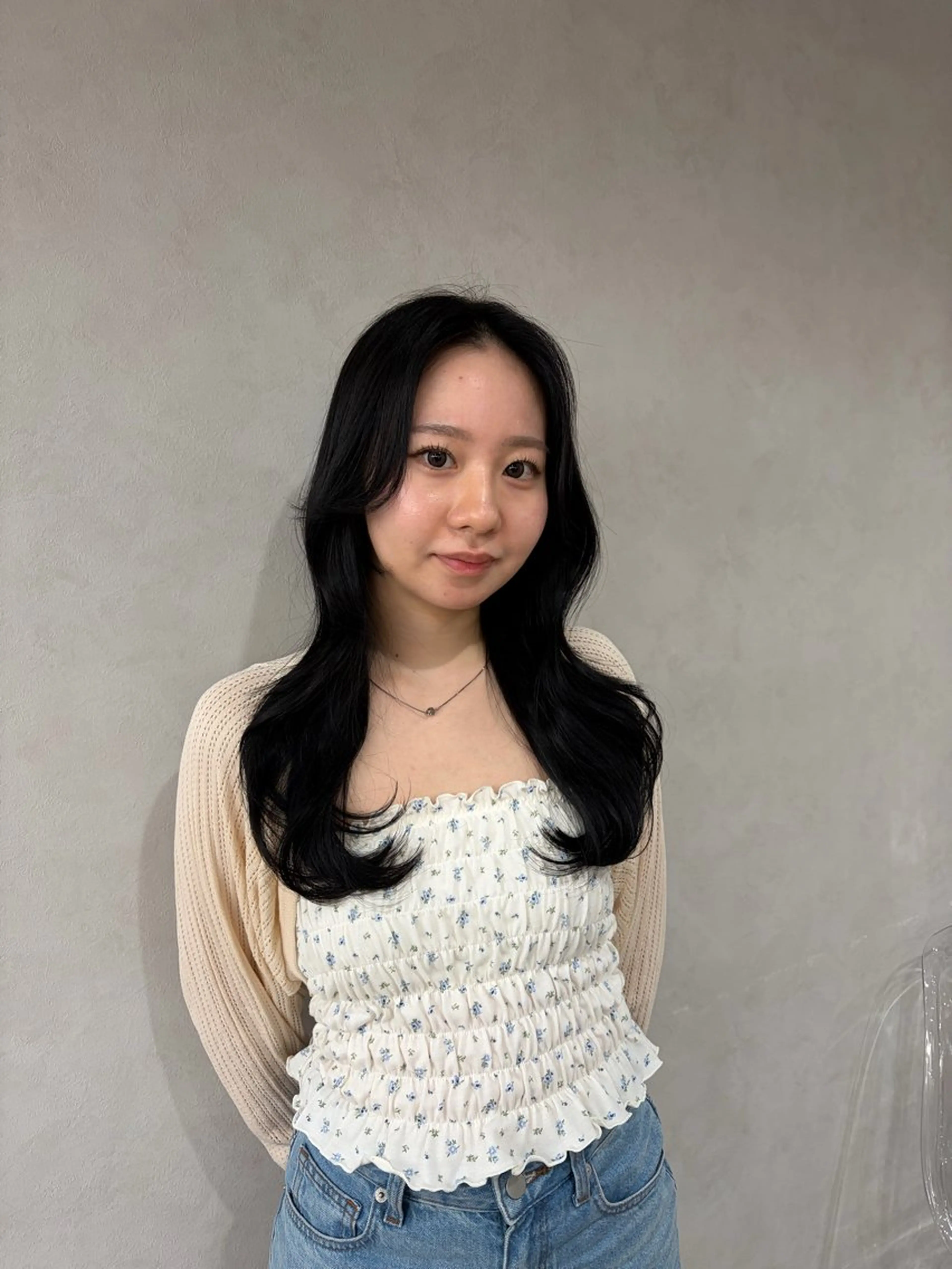 セミロング カラー カット ヘアカラー トリートメント 🍐透明感カラー🍐 レイヤーカットのヘアスタイル