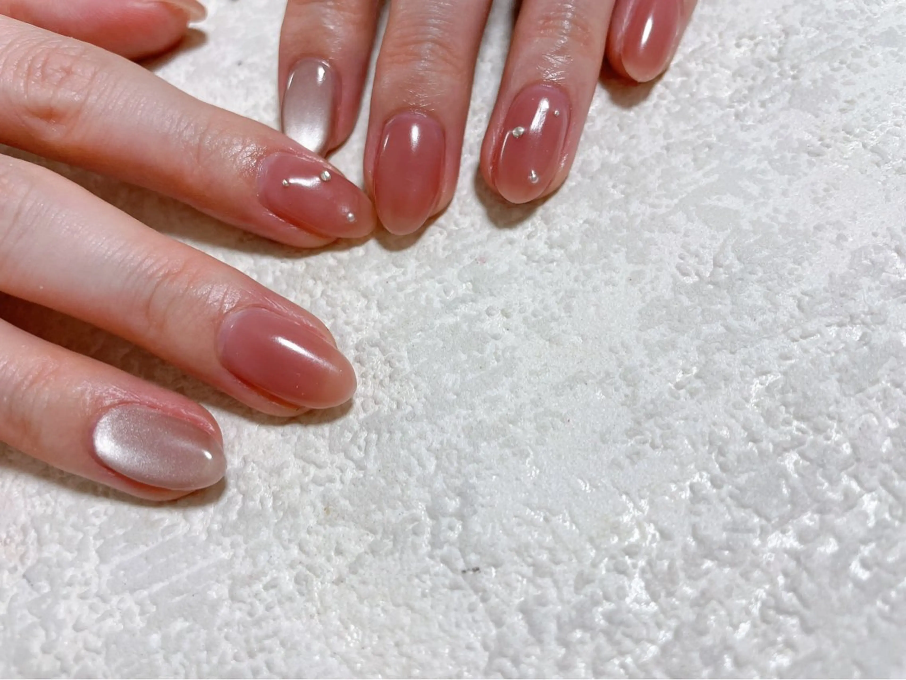 ネイル ジェルネイル マグネットネイル メンズネイル ワンカラーネイル パラジェル kiki nail たまプラーザのネイルデザイン