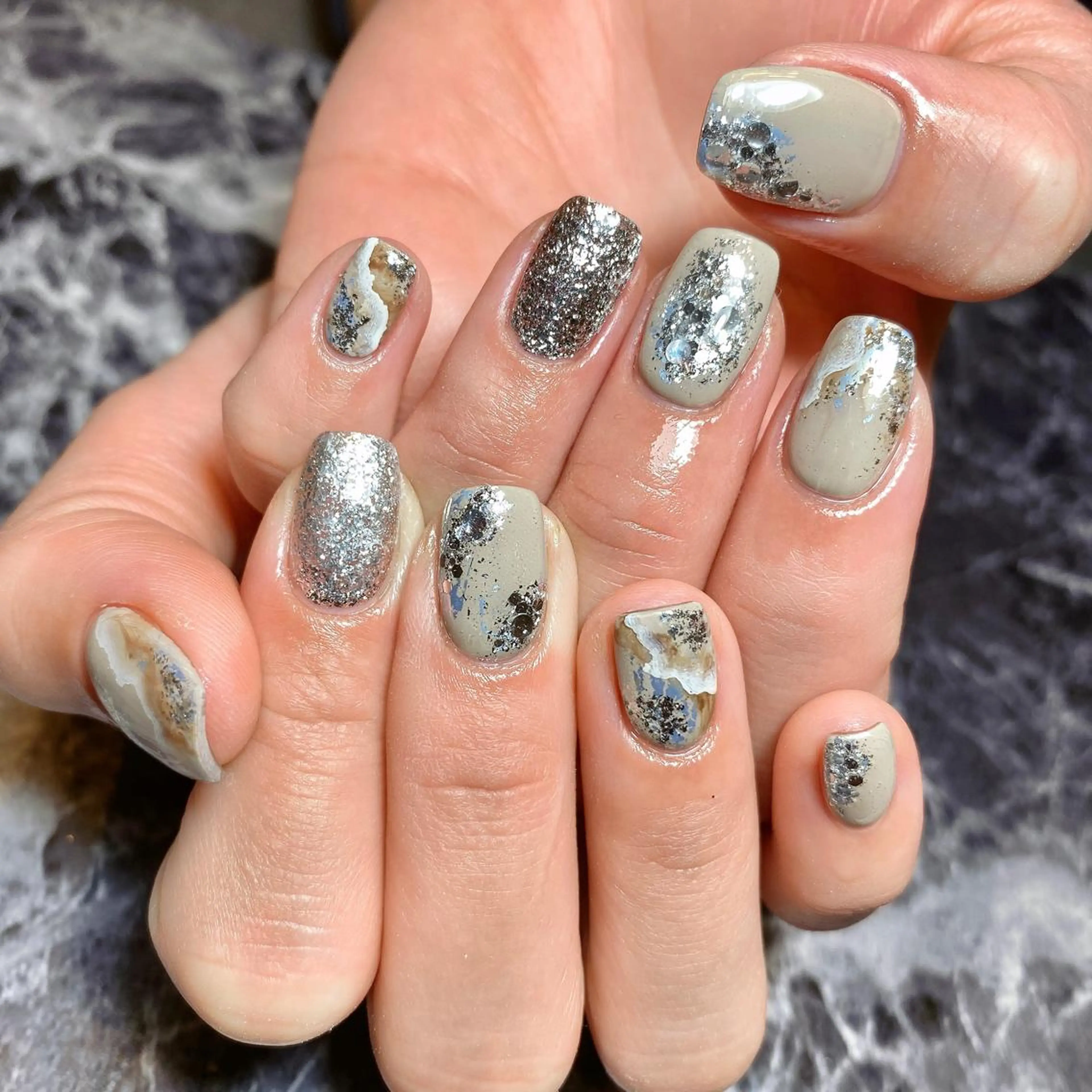 ネイル ジェルネイル しば まなみのネイルデザイン