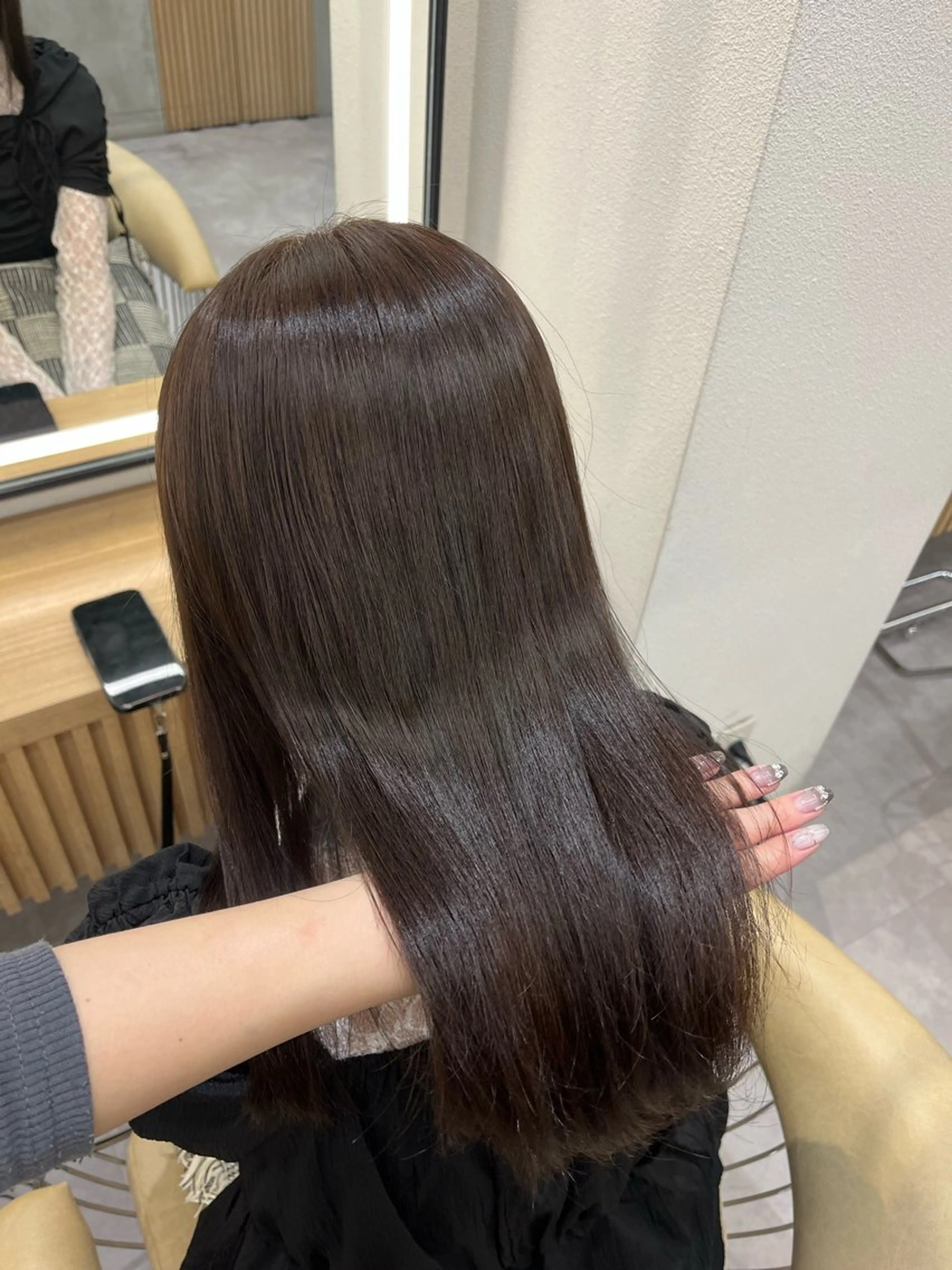 ロング カラー グレージュ アイスグレージュ lond profil 浦和店所属・mina/浦和 ショート/韓国ヘアのヘアスタイル