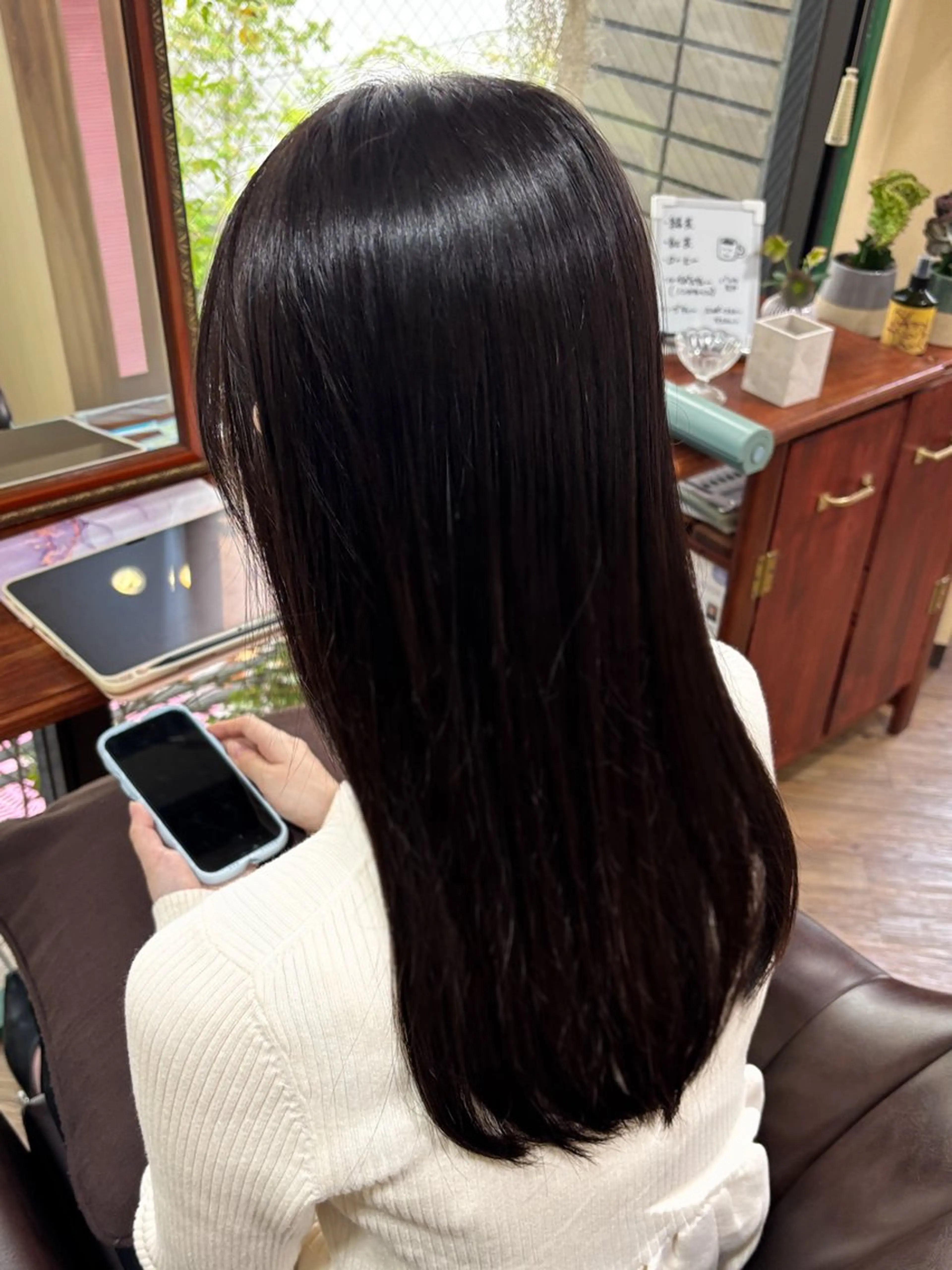 ロング カット 縮毛矯正 トリートメント . kanokoのヘアスタイル