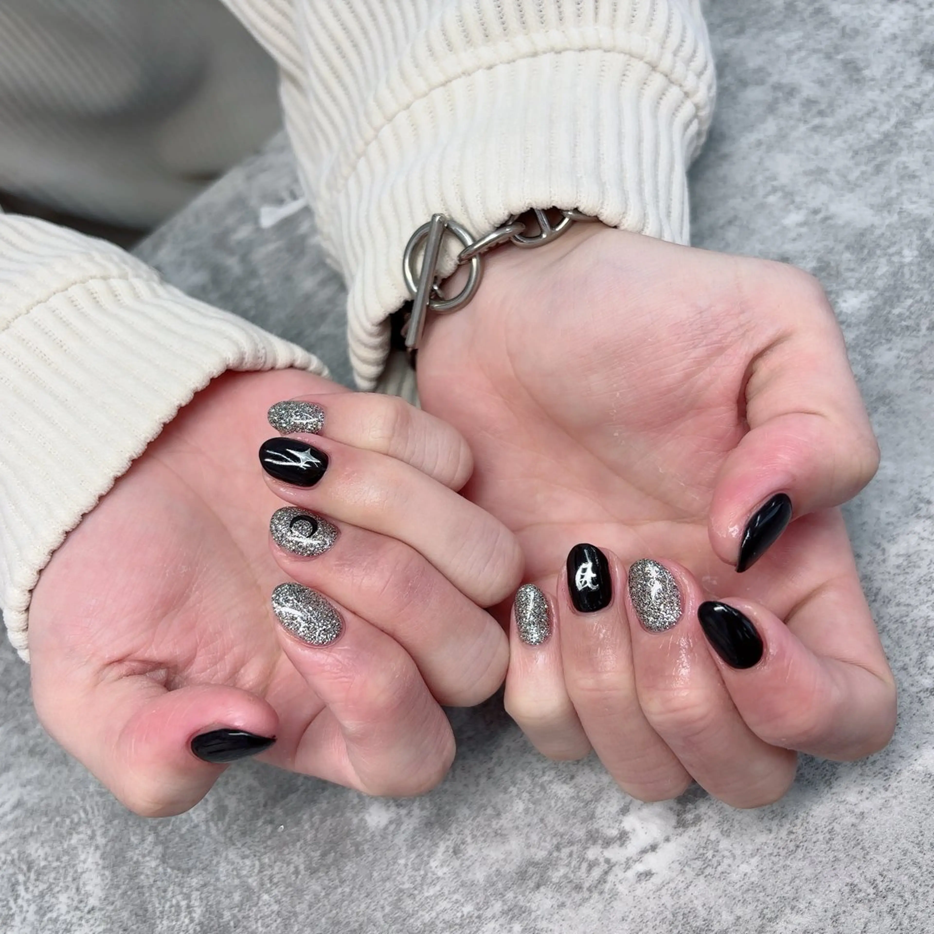 ネイル オーロラネイル フットネイル フレンチネイル ガラスフレンチ 氷ネイル・うるうるネイル ハンドネイル Lance nailのネイルデザイン