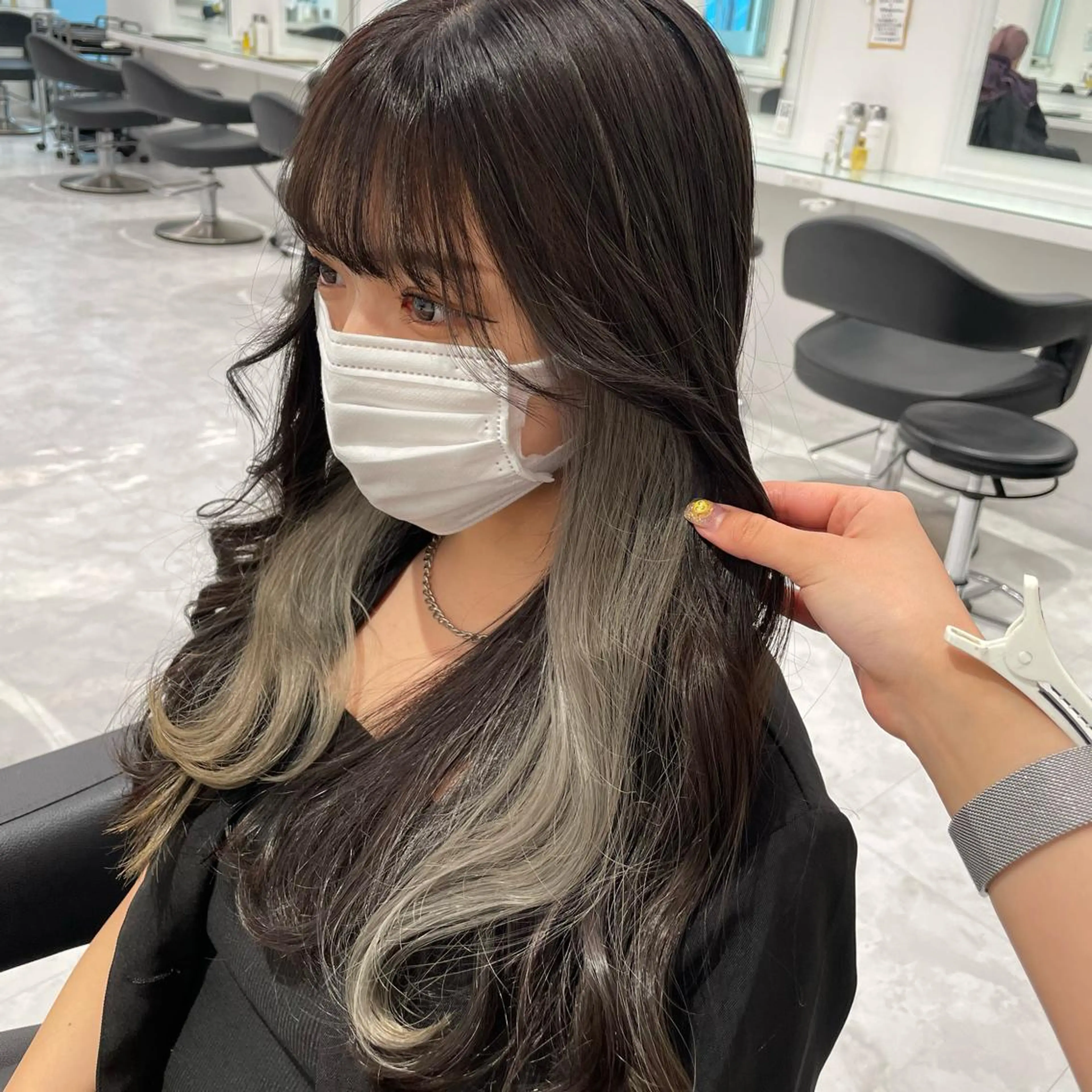 ロング カラー ヘアカラー トリートメント ヘッドスパ ヘアセット 暖色🩷透明感カラー ♡Maika♡のヘアスタイル