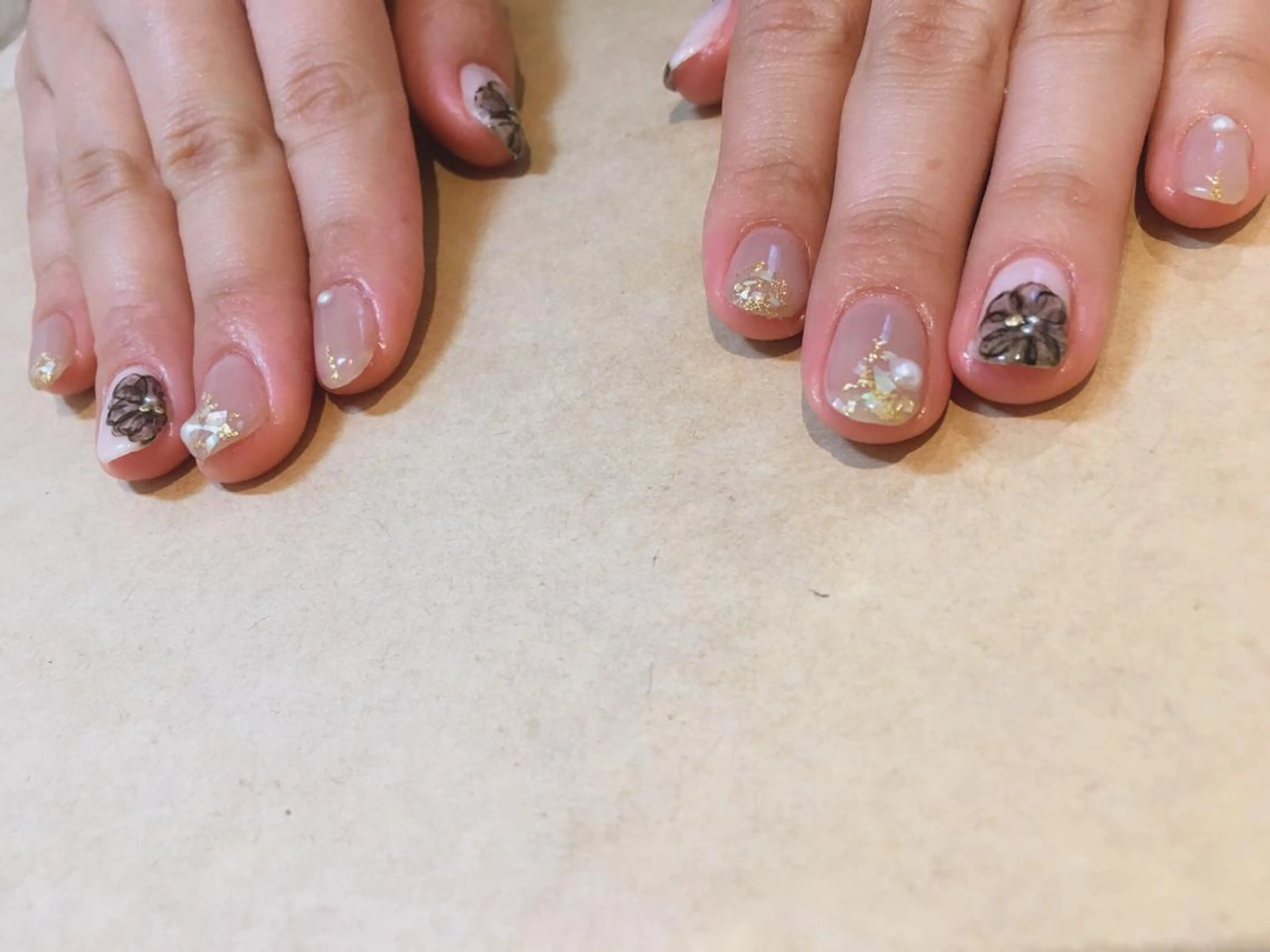 ネイル フラワーネイル JurerEye☆ Marikoのネイルデザイン