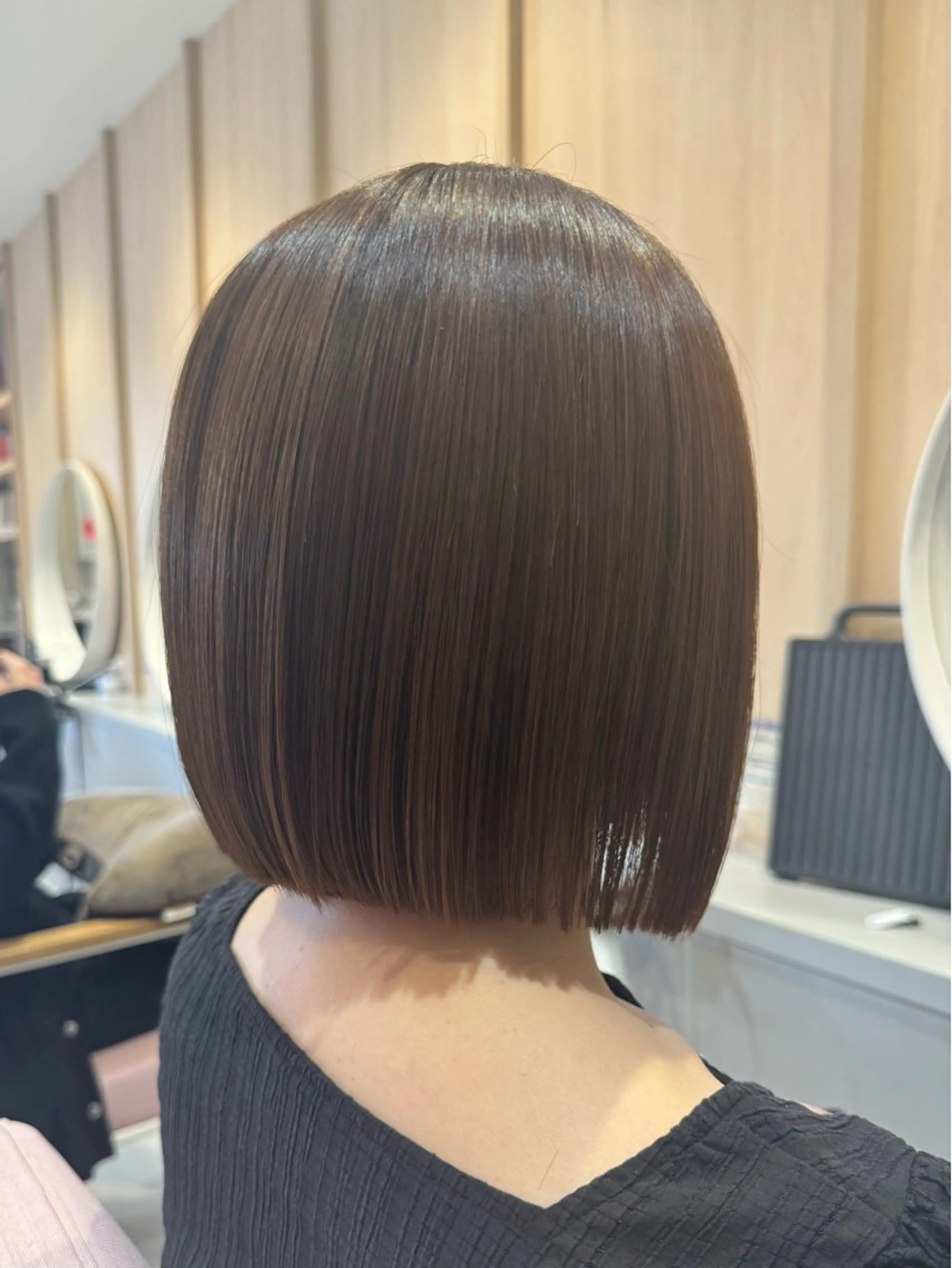 ショート ボブ カット ヘアカラー 𝘀𝗮𝗲 ⑅*/ 艶髪/ショートボブのヘアスタイル