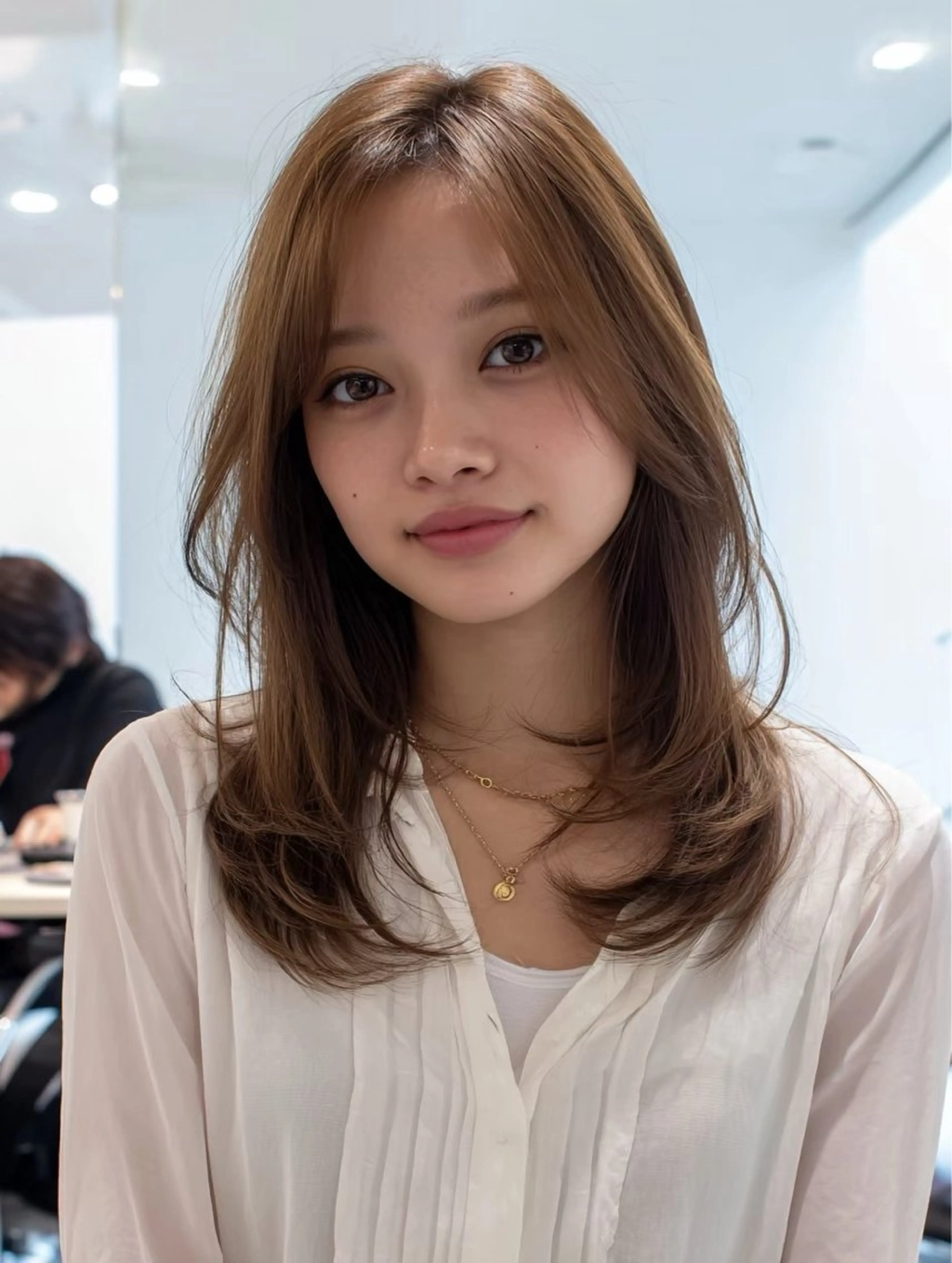 ミディアム 山本 晃のヘアスタイル