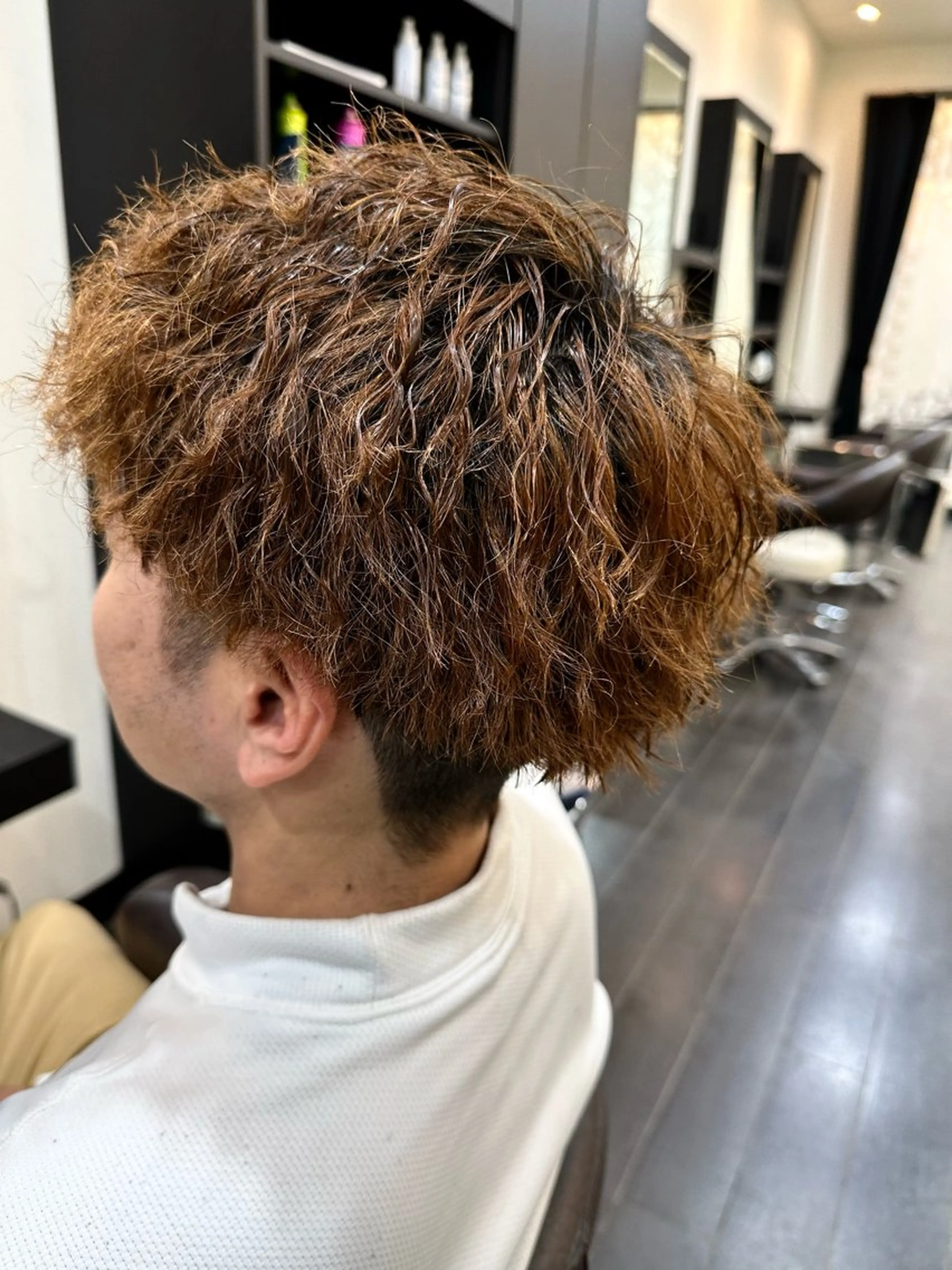 パーマ 神田 一瑳のヘアスタイル