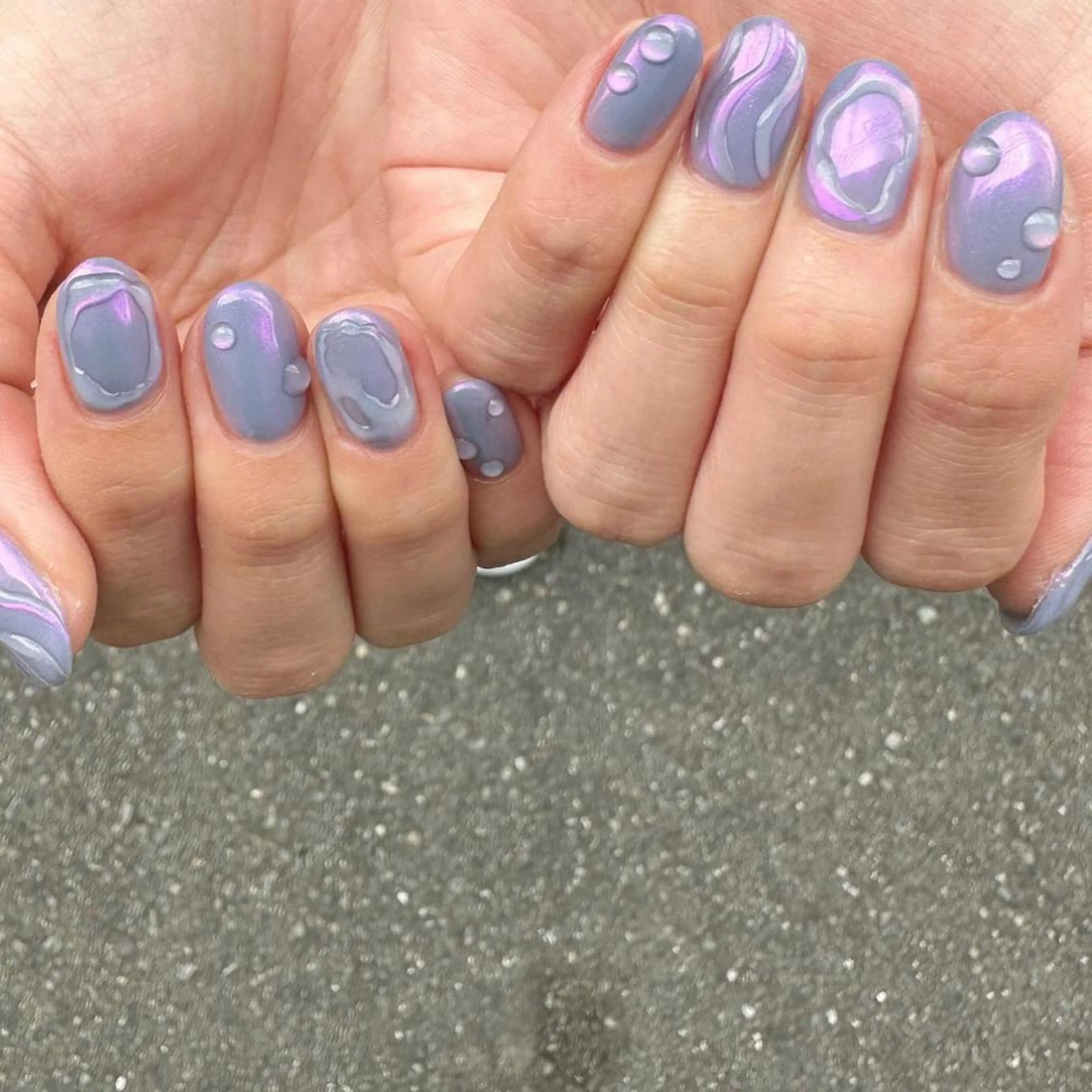 ネイル オーロラネイル 氷ネイル・うるうるネイル 韓国ネイル マグネットネイル ミラーネイル 🪞KAPE NAIL 🪞のネイルデザイン