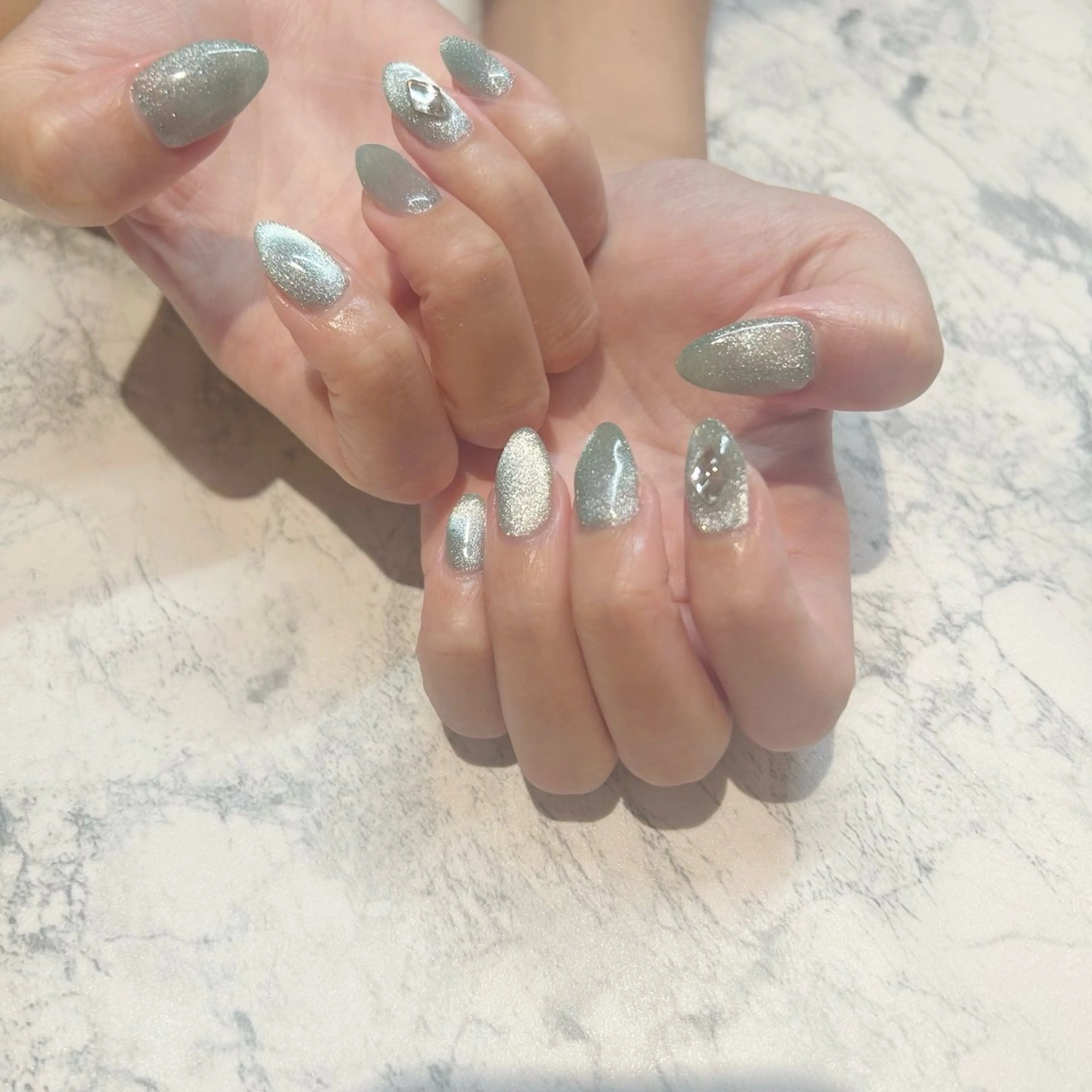 ネイル ハンドネイル ハンドケア マグネット/心斎橋 LoLo.カレラのネイルデザイン