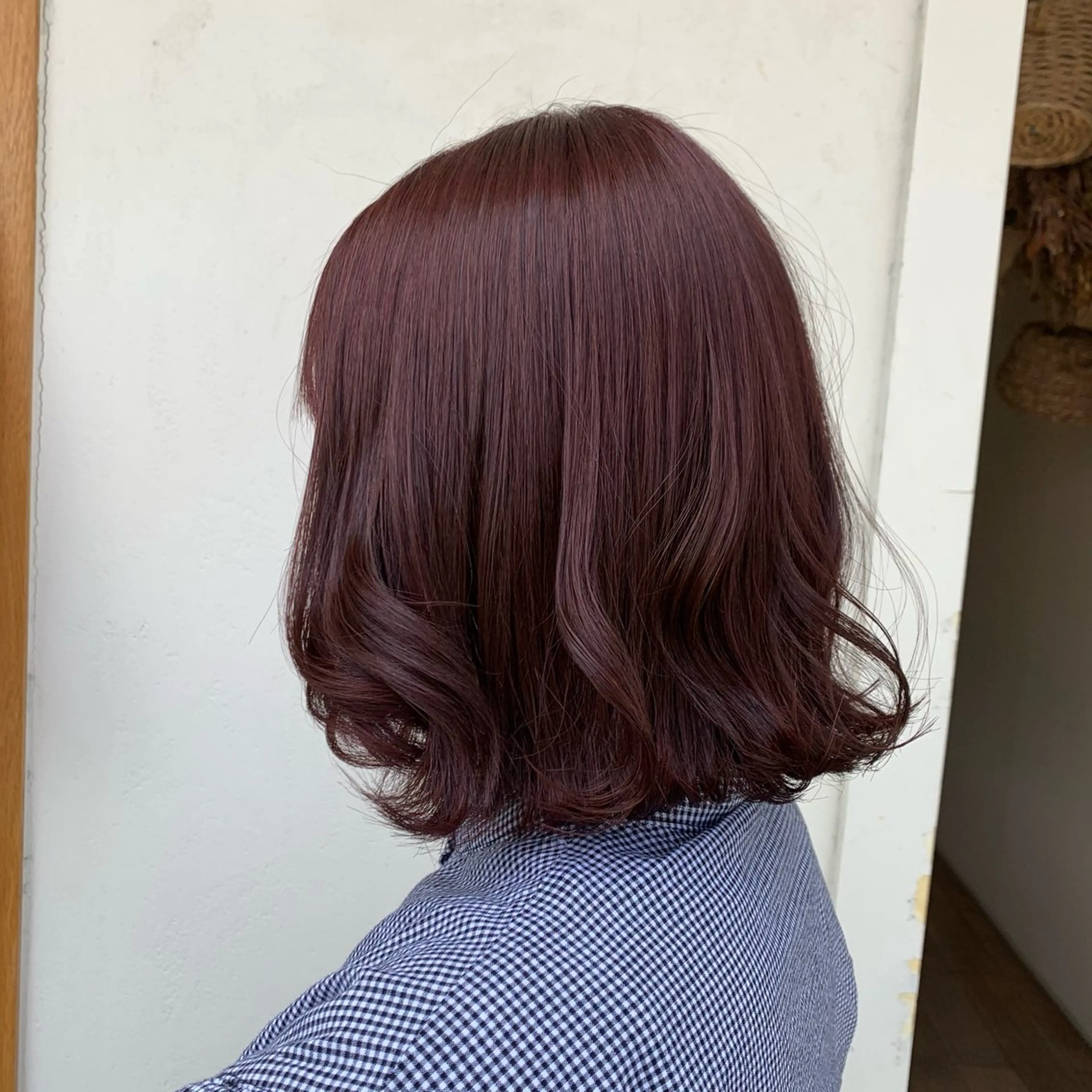 カラー ピンクカラー ヘアカラー 白川 惺佳のヘアスタイル