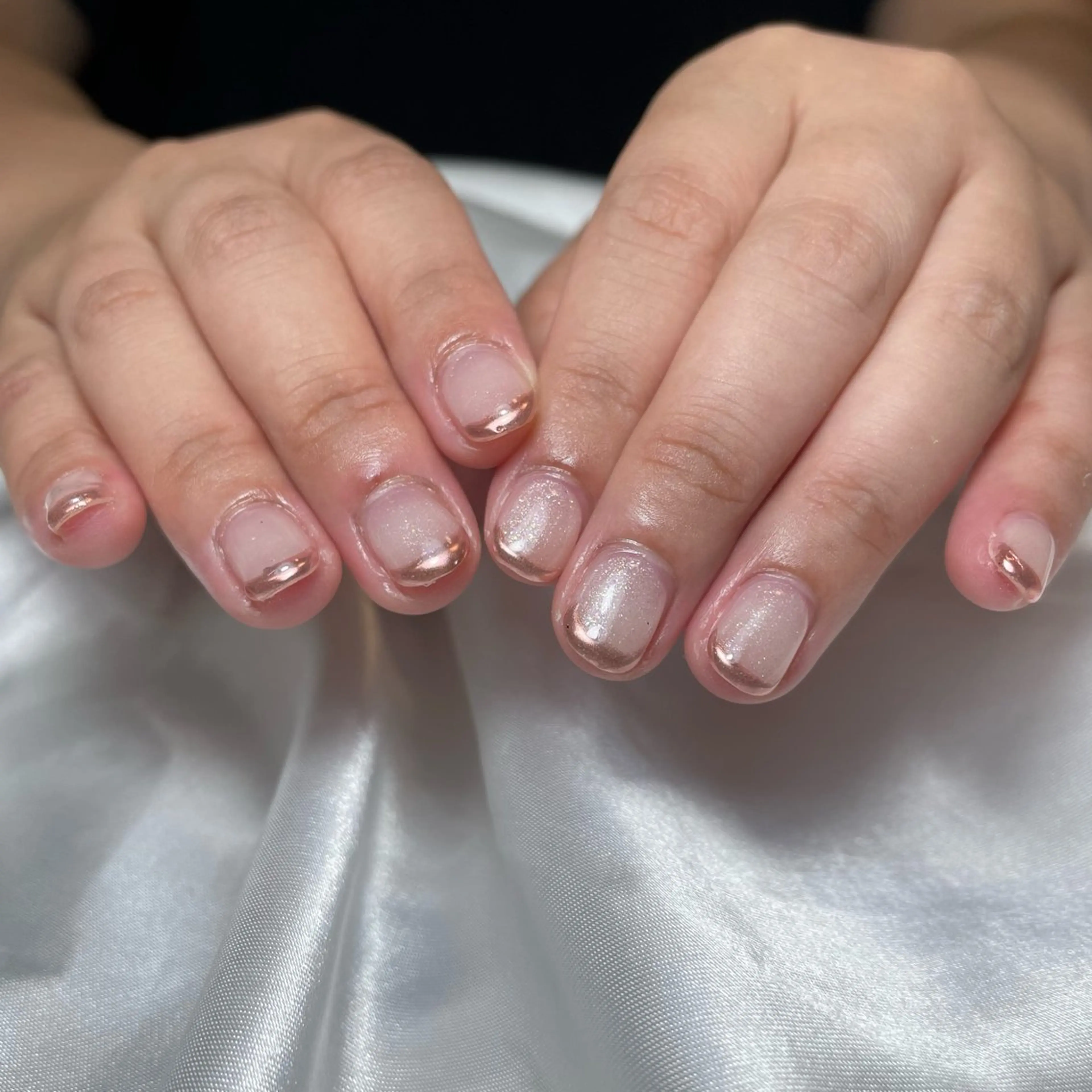 ネイル フレンチネイル ミラーネイル WATANABE MAYUMIのネイルデザイン