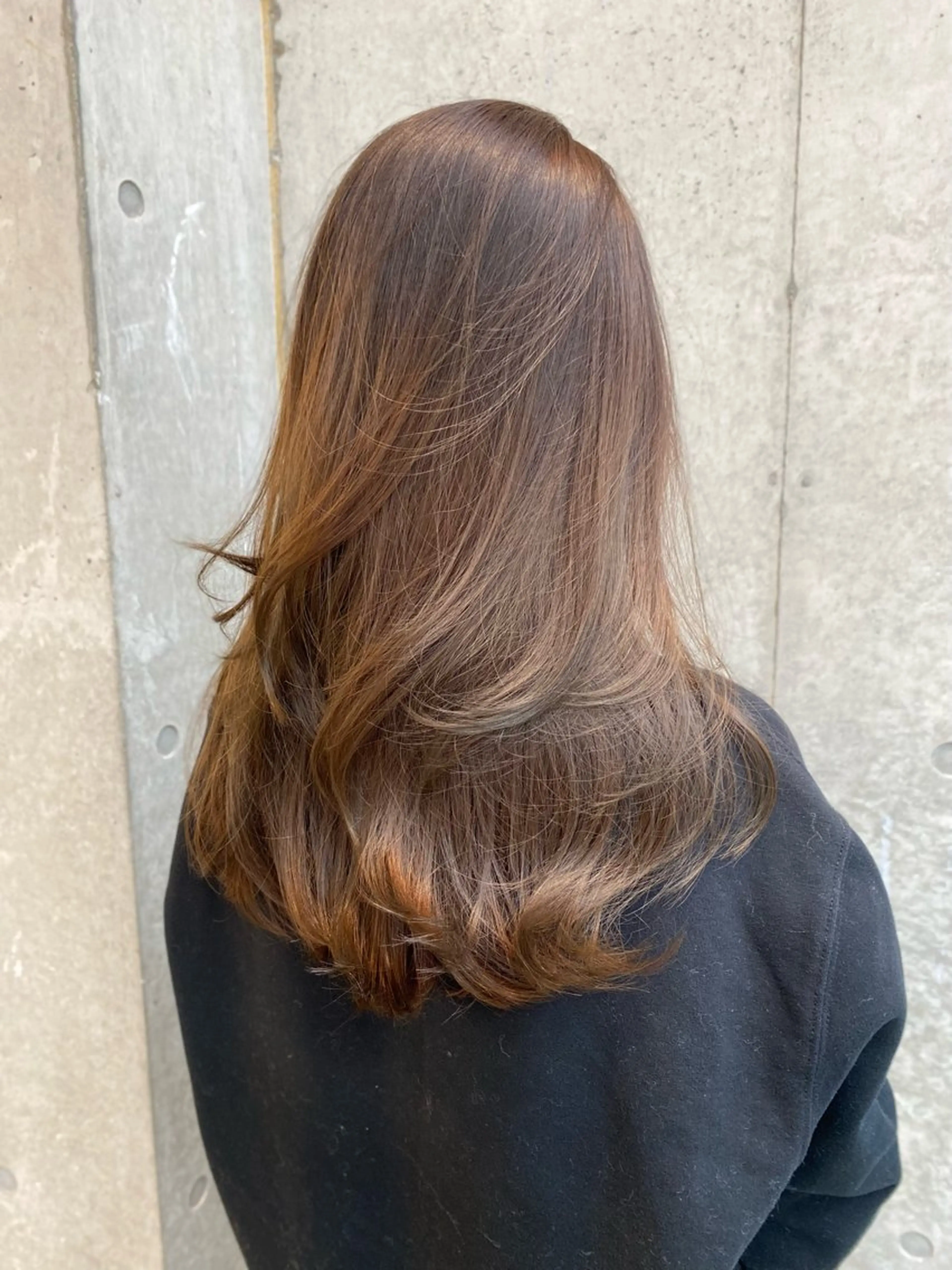 セミロング カラー カット ヘアカラー トリートメント レイヤー/柔色 カラー/SAkiのヘアスタイル