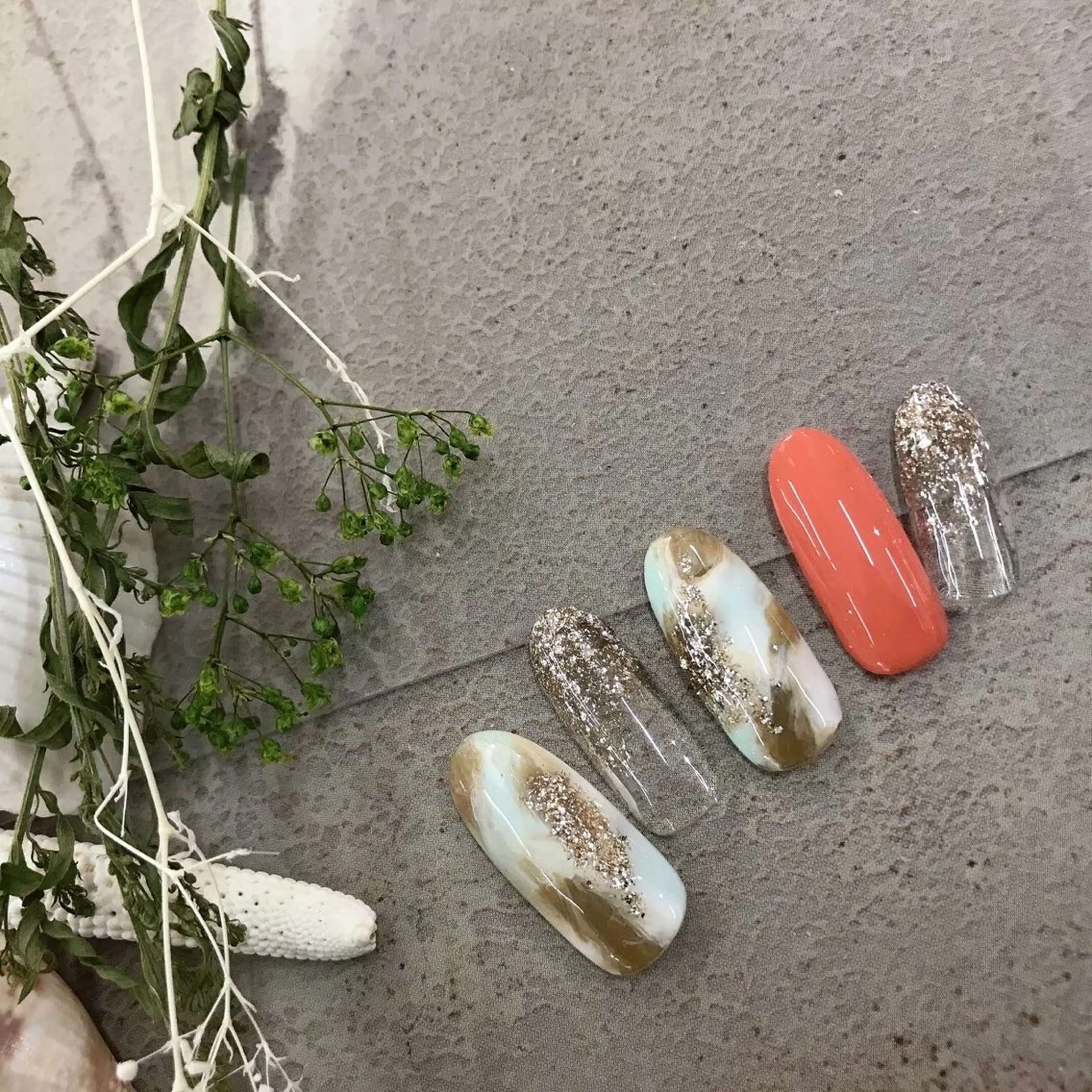 ネイル アートネイル ネイルチップ ⭐︎休業中の練習⭐︎ JNA認定講師髙橋のネイルデザイン