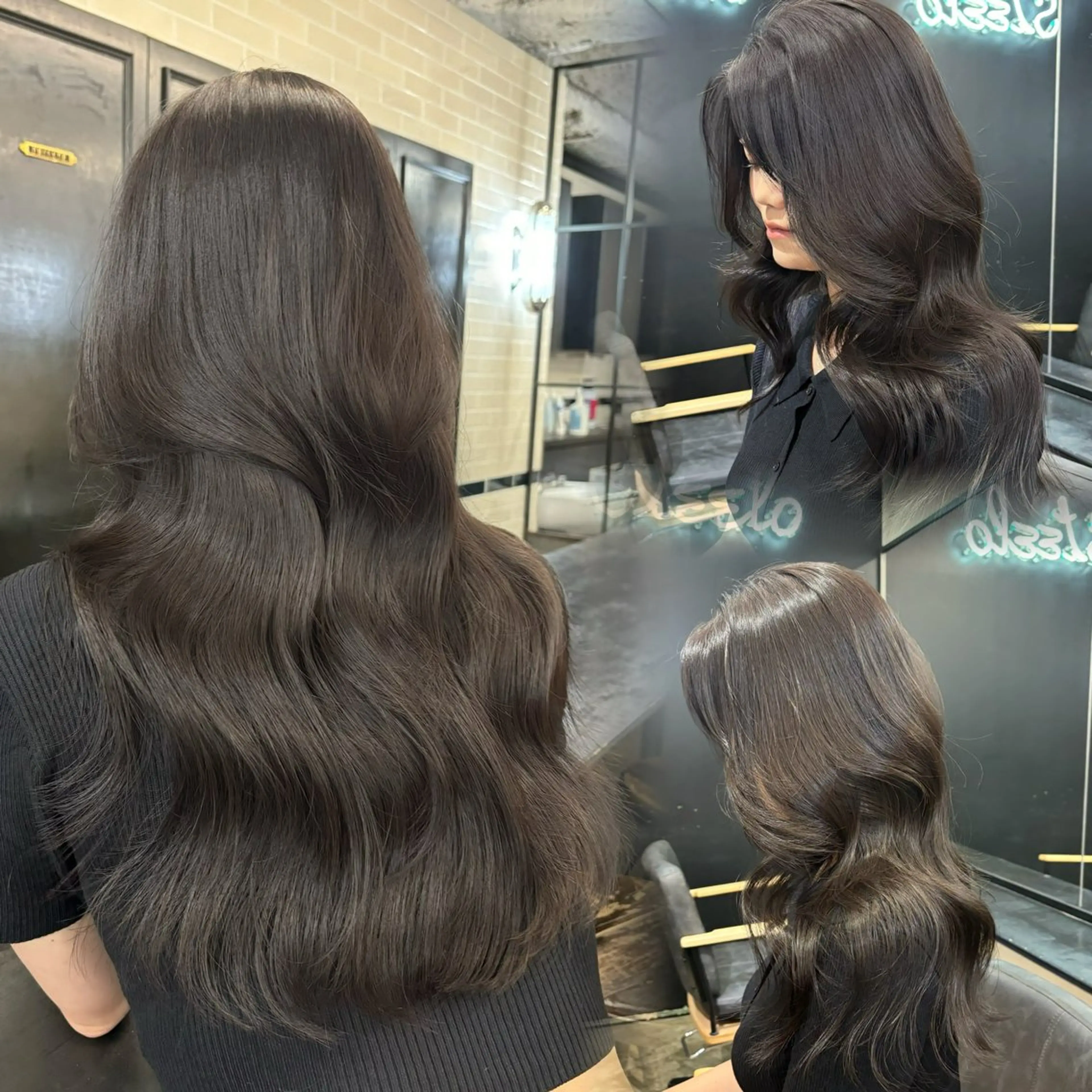 【⭐️ミニモ限定⭐️】カット＋カラー＋髪質改善TOKIOトリートメント＋コテ巻きの写真