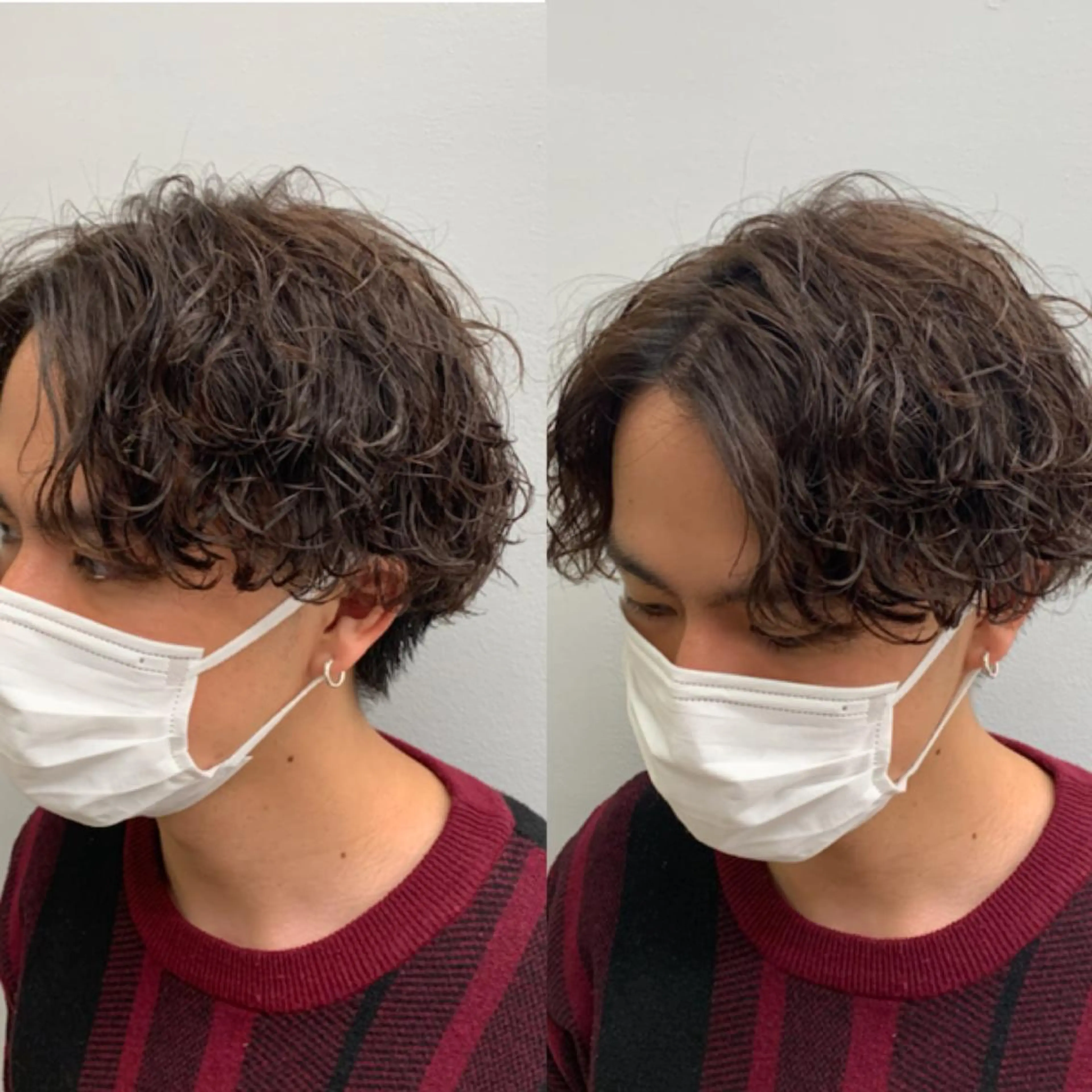 メンズ マッシュウルフ マッシュ メンズパーマ メンズツイストパーマ メンズウルフカット メンズ特化美容師/ 新井　洸太のヘアスタイル