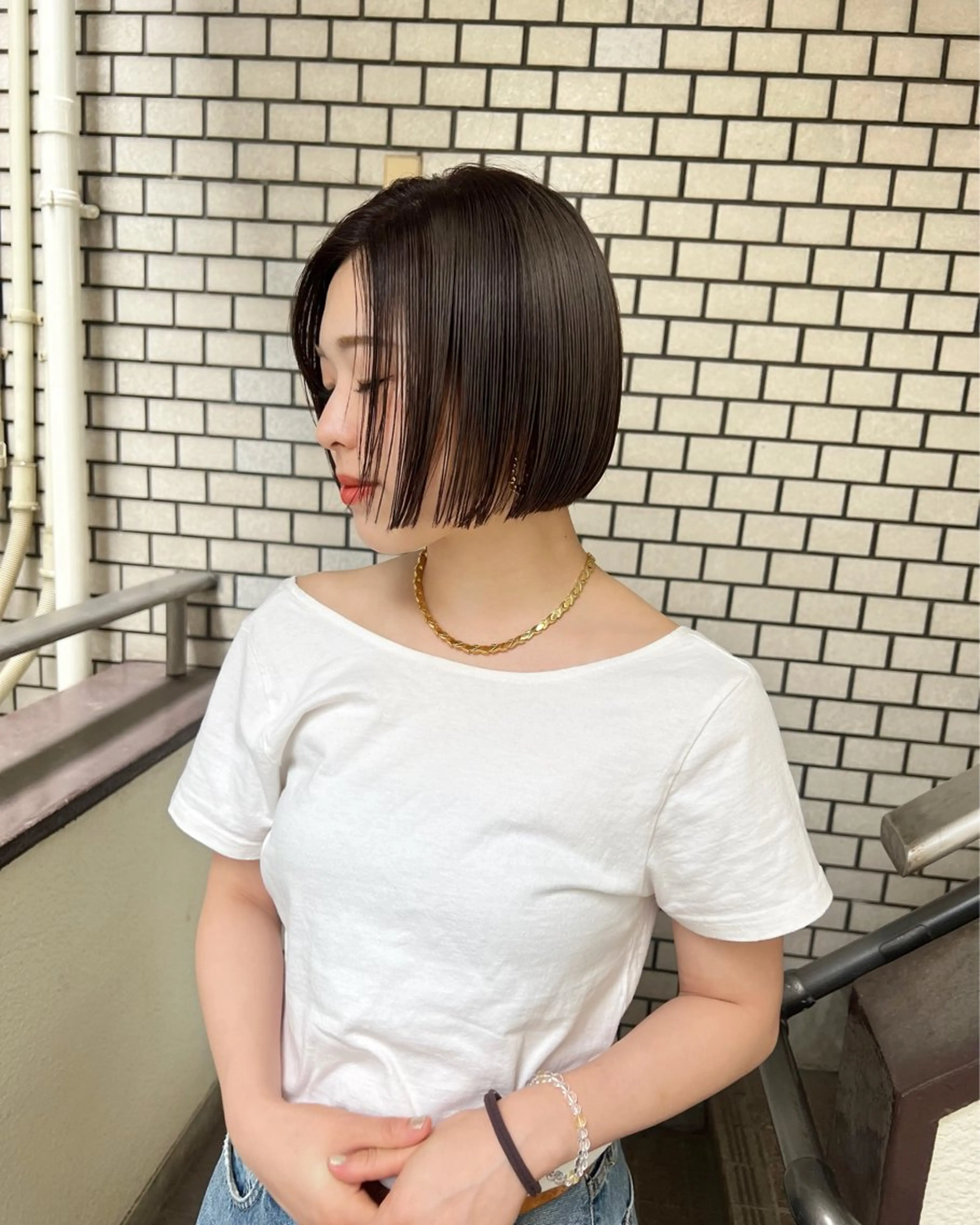 ショート ヘアカラー トリートメント まろやか透明感カラー ♡MANAのヘアスタイル